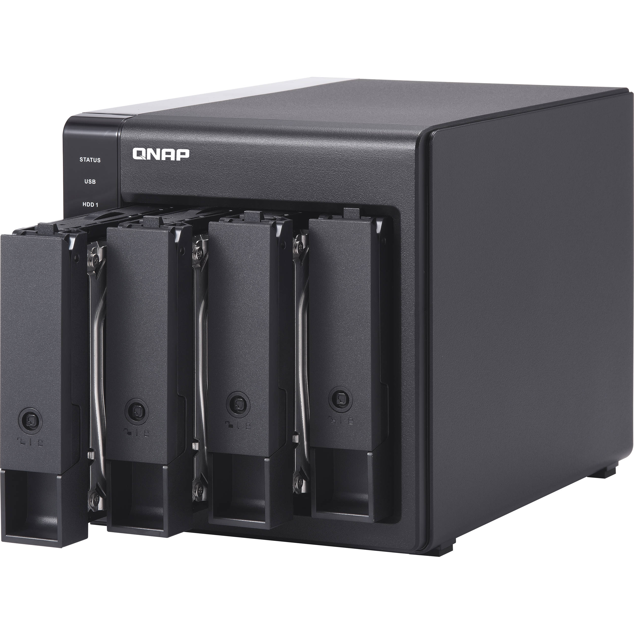 QNAP TR-004 4-bay USB 3.0 desktop storage expansion enclosure — view 2