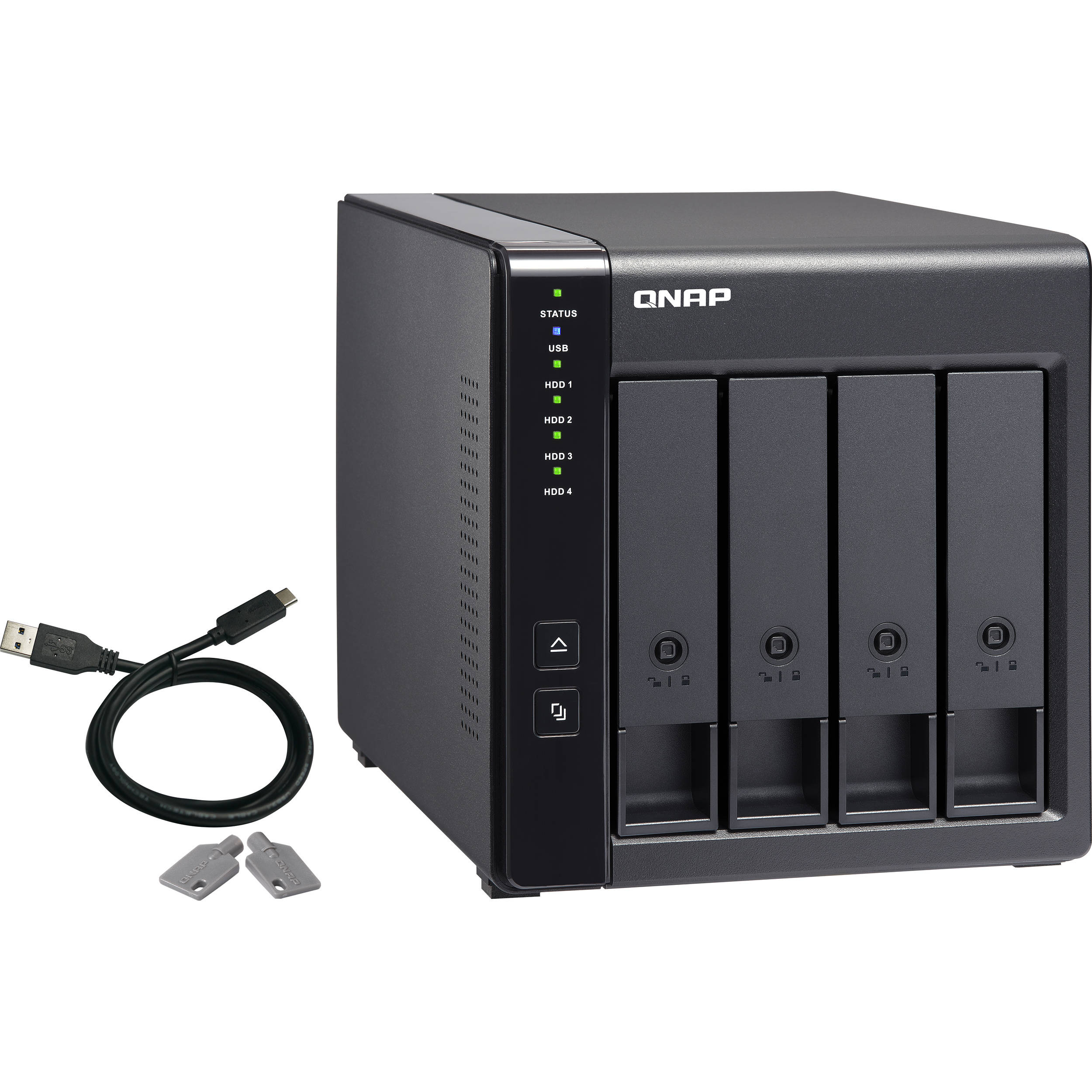 QNAP TR-004 4-bay USB 3.0 desktop storage expansion enclosure — view 5