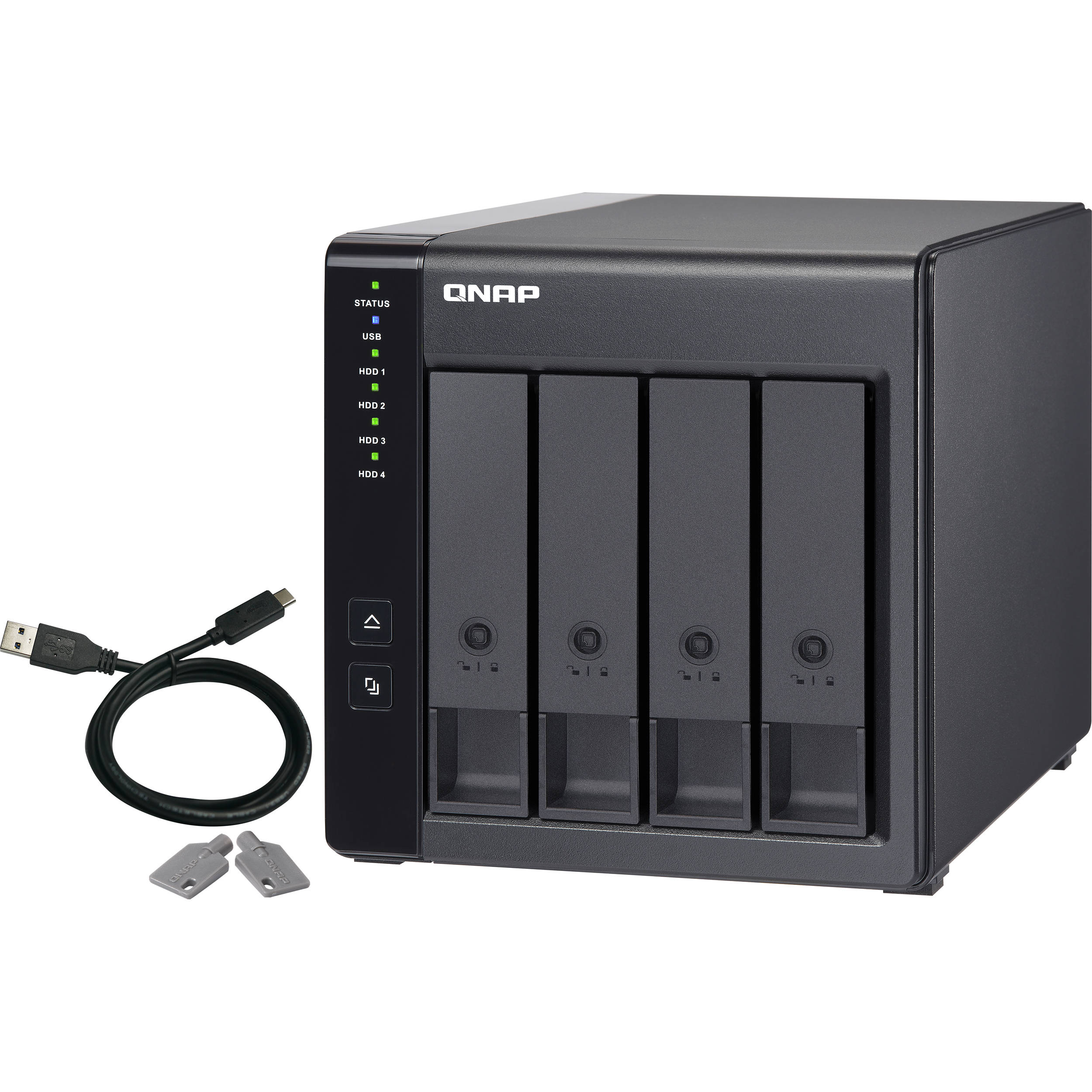 QNAP TR-004 4-bay USB 3.0 desktop storage expansion enclosure — view 6