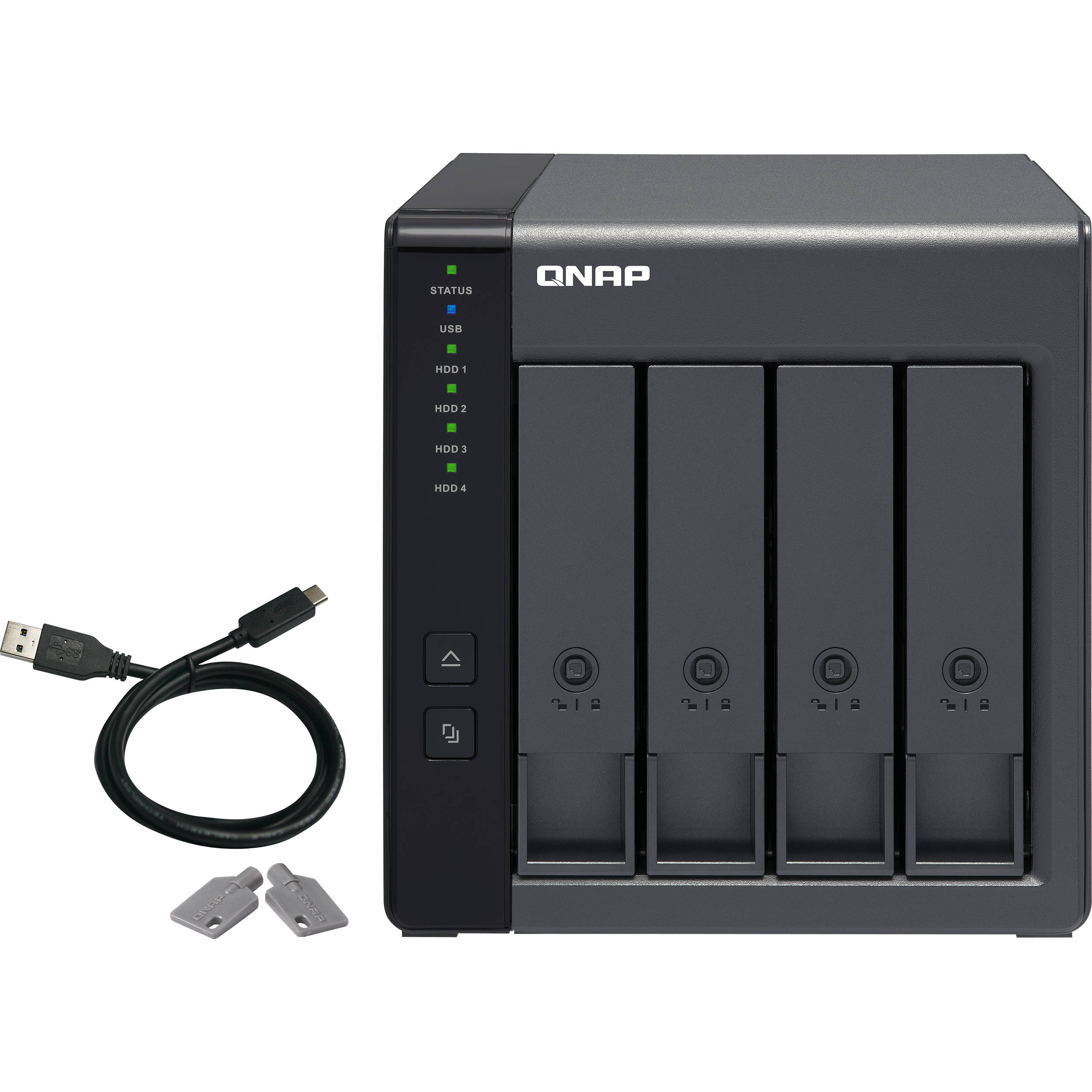 QNAP TR-004 4-bay USB 3.0 desktop storage expansion enclosure — view 7