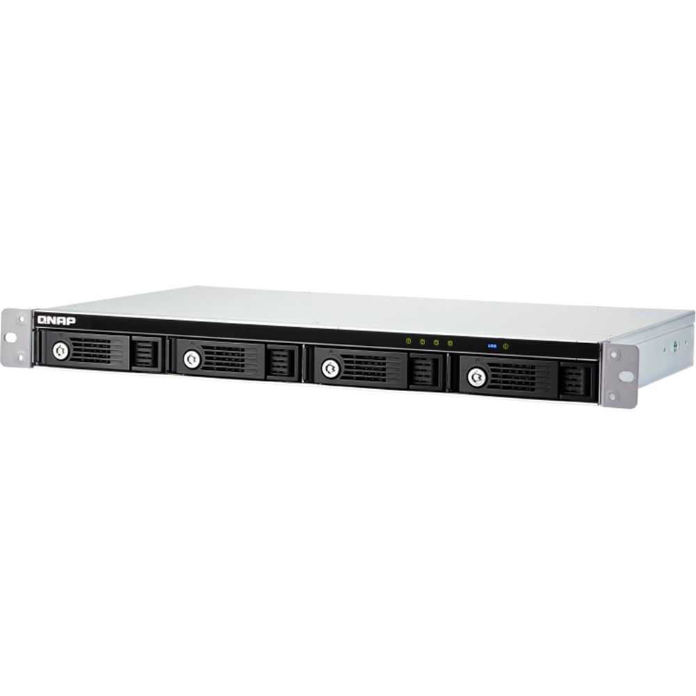 QNAP TR-004U-US 4-bay 1U short-depth rackmount JBOD expansion unit — view 2