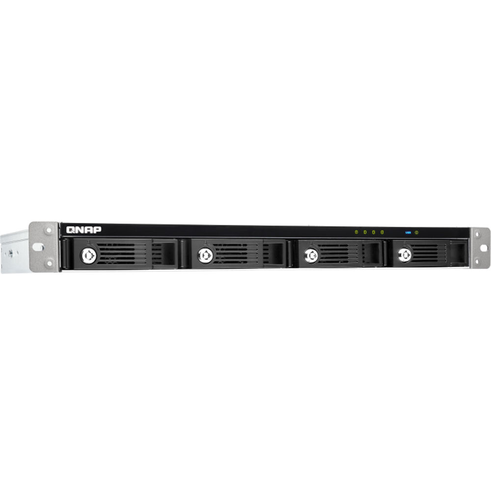 QNAP TR-004U-US 4-bay 1U short-depth rackmount JBOD expansion unit — view 3