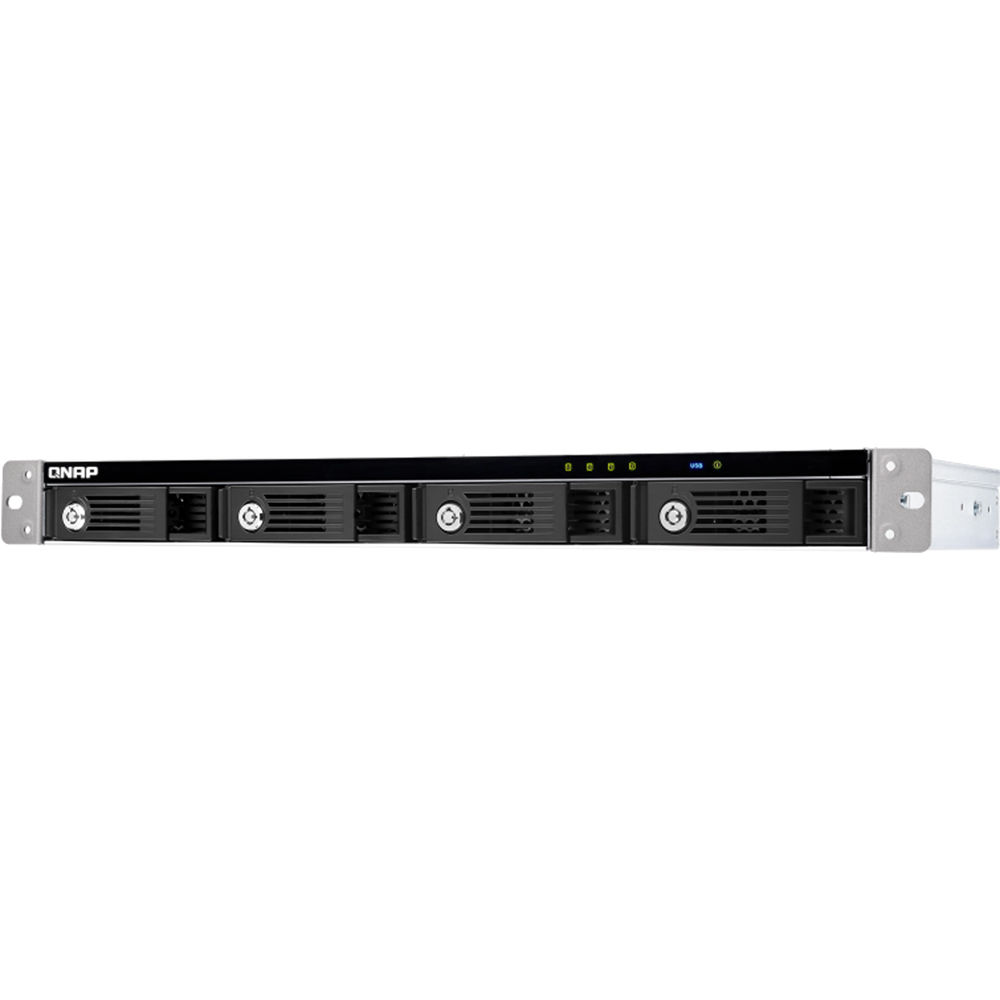 QNAP TR-004U-US 4-bay 1U short-depth rackmount JBOD expansion unit — view 4
