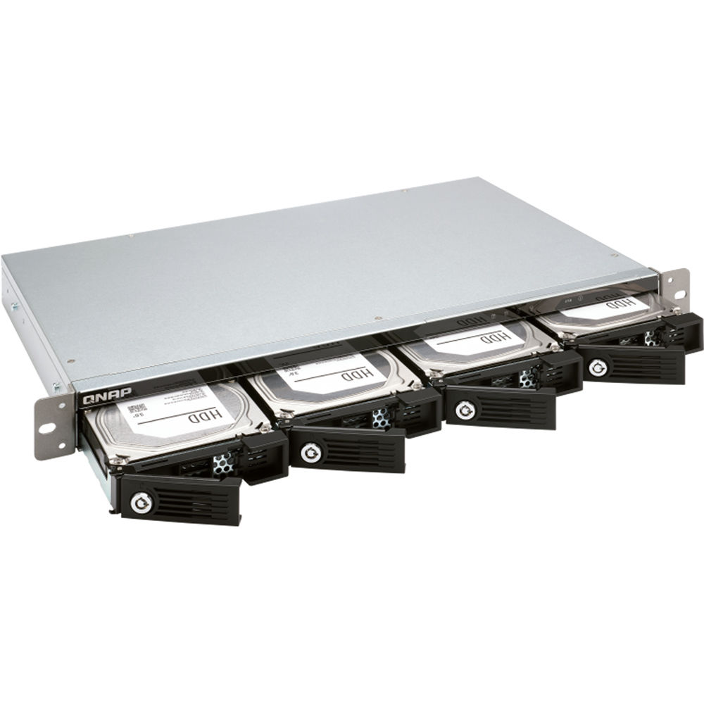 QNAP TR-004U-US 4-bay 1U short-depth rackmount JBOD expansion unit — view 5