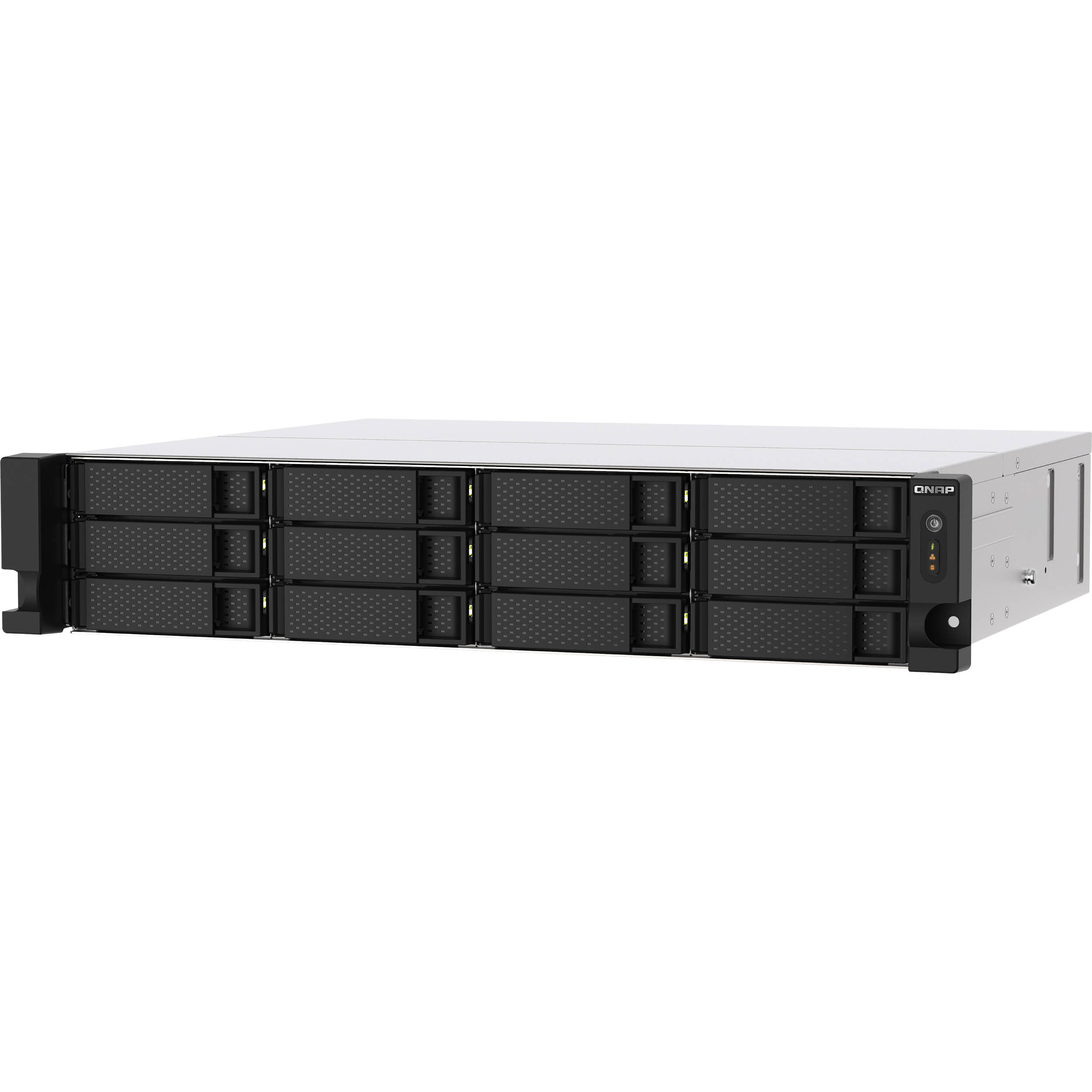 QNAP TS-1273AU-RP-8G-US rack-mount NAS with 12 bays and AMD Ryzen V1500B processor — view 6