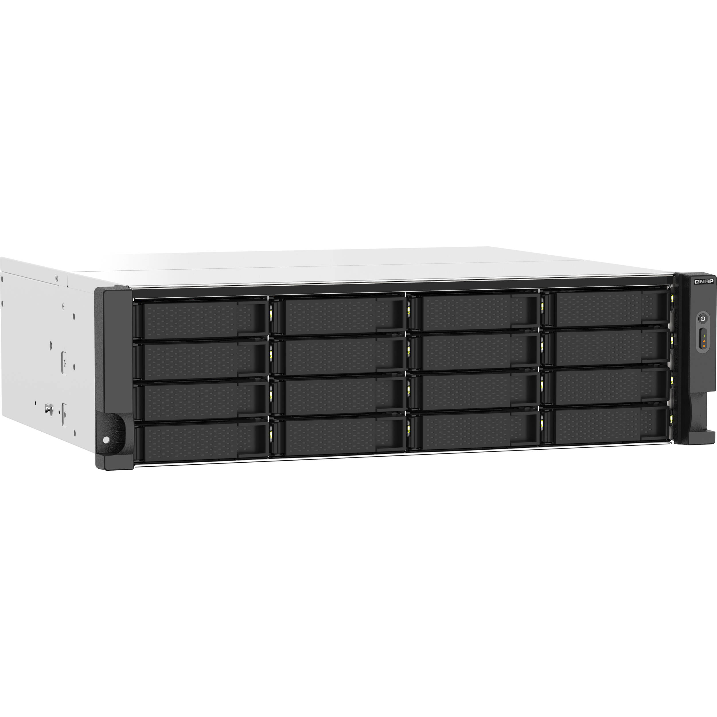 QNAP TS-1673AU-RP-16G-US rackmount NAS with AMD Ryzen V1500B processor and 16 drive bays — view 5