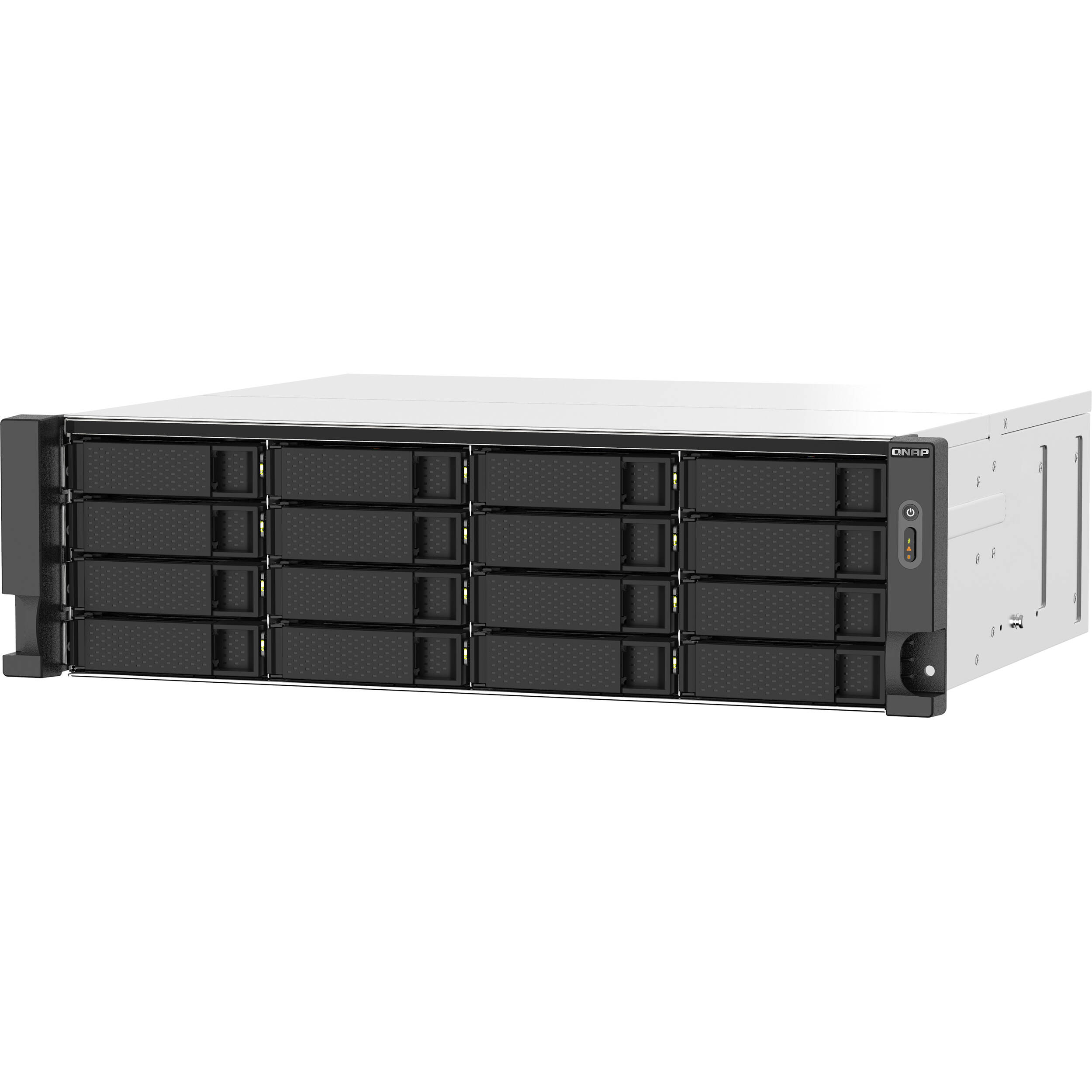 QNAP TS-1673AU-RP-16G-US rackmount NAS with AMD Ryzen V1500B processor and 16 drive bays — view 6