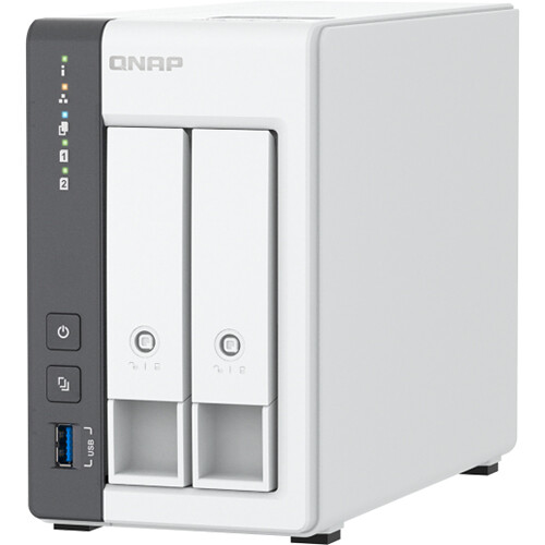 QNAP TS-216G-US 2-bay tower NAS with ARM Cortex-A55 quad-core processor and 2.5GbE — view 5