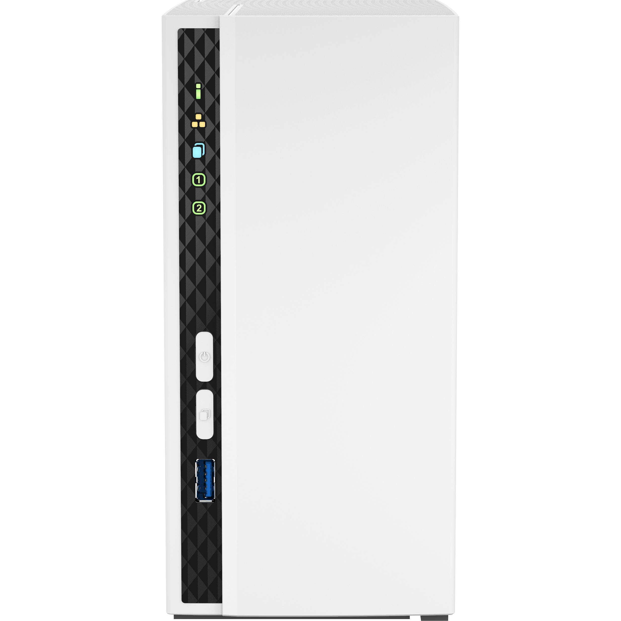 QNAP TS-233-US 2-bay tower NAS with ARM Cortex-A55 processor and Gigabit Ethernet — view 2