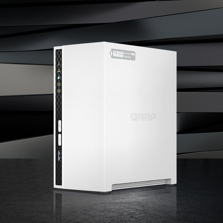 QNAP TS-233-US 2-bay tower NAS with ARM Cortex-A55 processor and Gigabit Ethernet — view 5