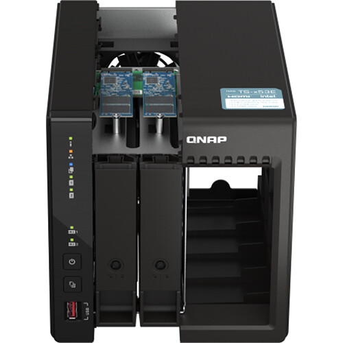 QNAP TS-253E-8G-US 2-bay desktop NAS with dual 2.5GbE ports — view 4