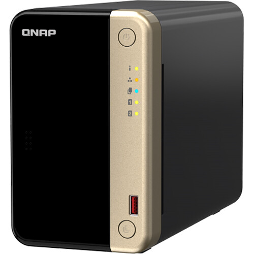 QNAP TS-264 2-bay desktop NAS with Intel 4-core processor and 8 GB memory — view 3