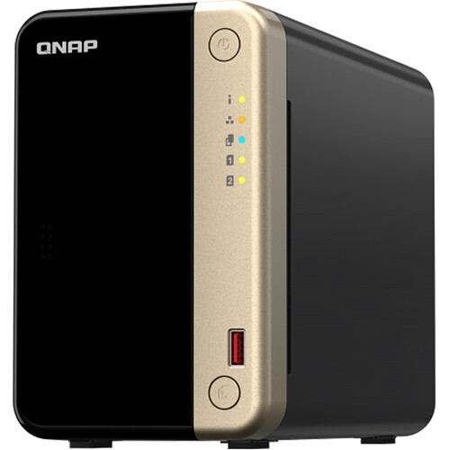 QNAP TS-264 2-bay desktop NAS with Intel 4-core processor and 8 GB memory — view 5