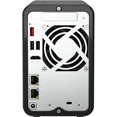 QNAP TS-264 2-bay desktop NAS with Intel 4-core processor and 8 GB memory — view 6