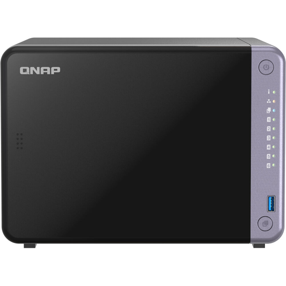 QNAP TS-632X-4G-US 6-bay desktop NAS with 10GbE SFP+, 2.5GbE, and PCIe Gen3 expansion — view 2