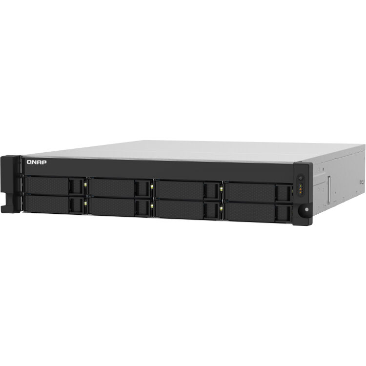 QNAP TS-832PXU-4G-US 2U rack-mount NAS with 8 drive bays and 10 Gigabit Ethernet — view 5