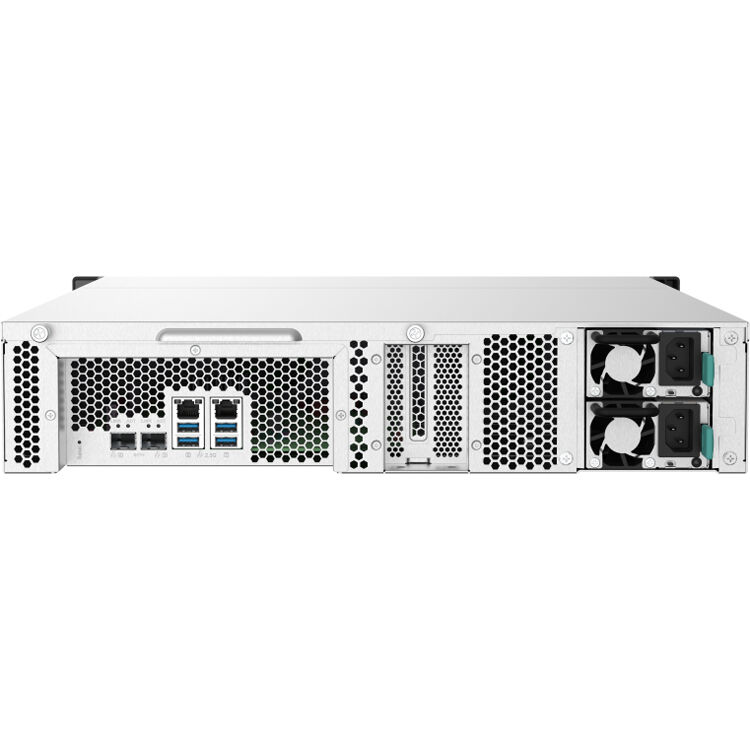 QNAP TS-832PXU-RP-4G-US 2U rack-mount NAS with 8 drive bays and 10 Gigabit Ethernet — view 6
