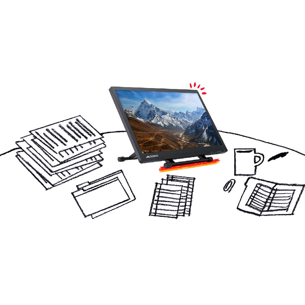 Qomo 21.5-inch interactive LCD display with capacitive touch and EM pen input for conference rooms — view 4