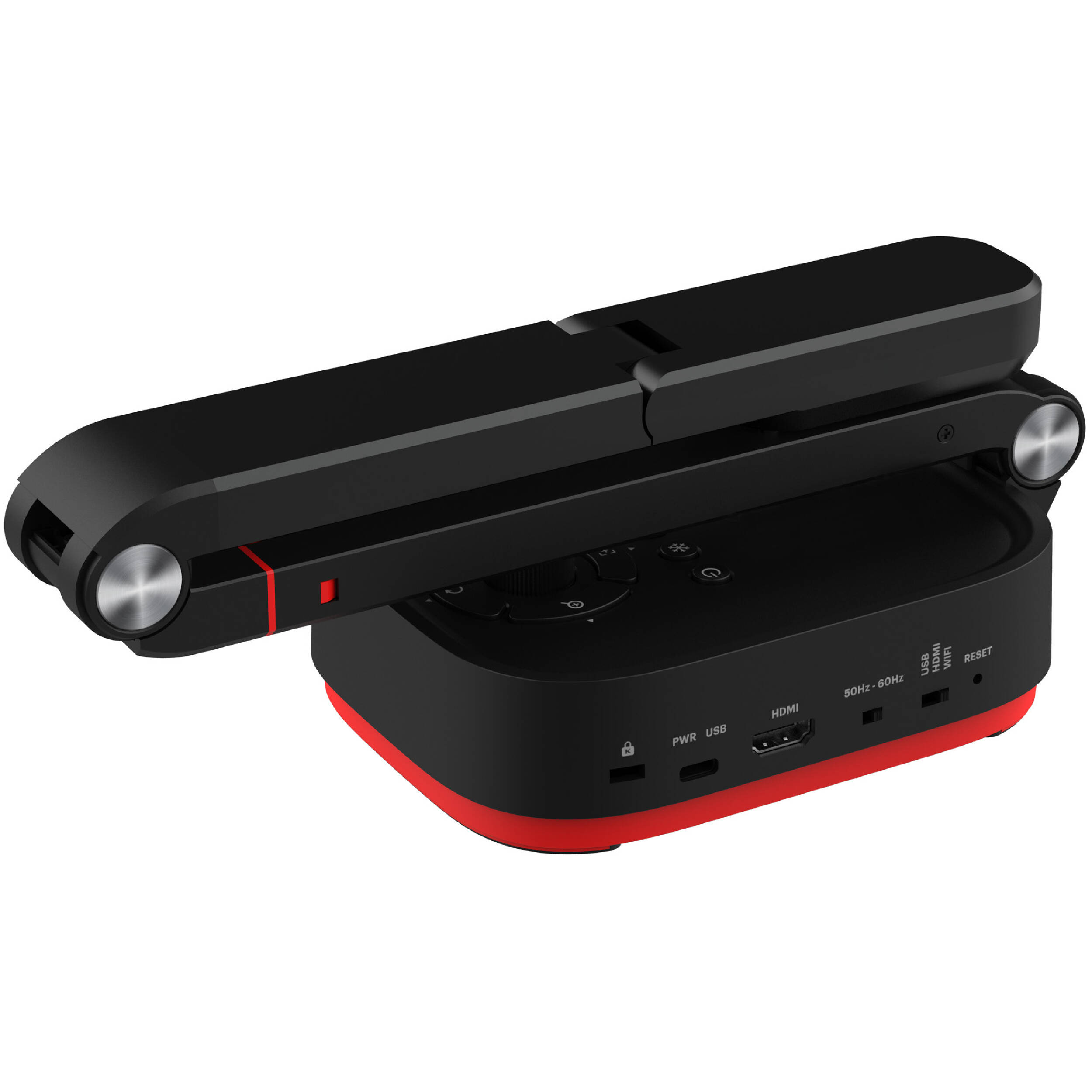 Qomo QPC100W 4K wireless document camera with HDMI, USB, and extendable neck — view 4