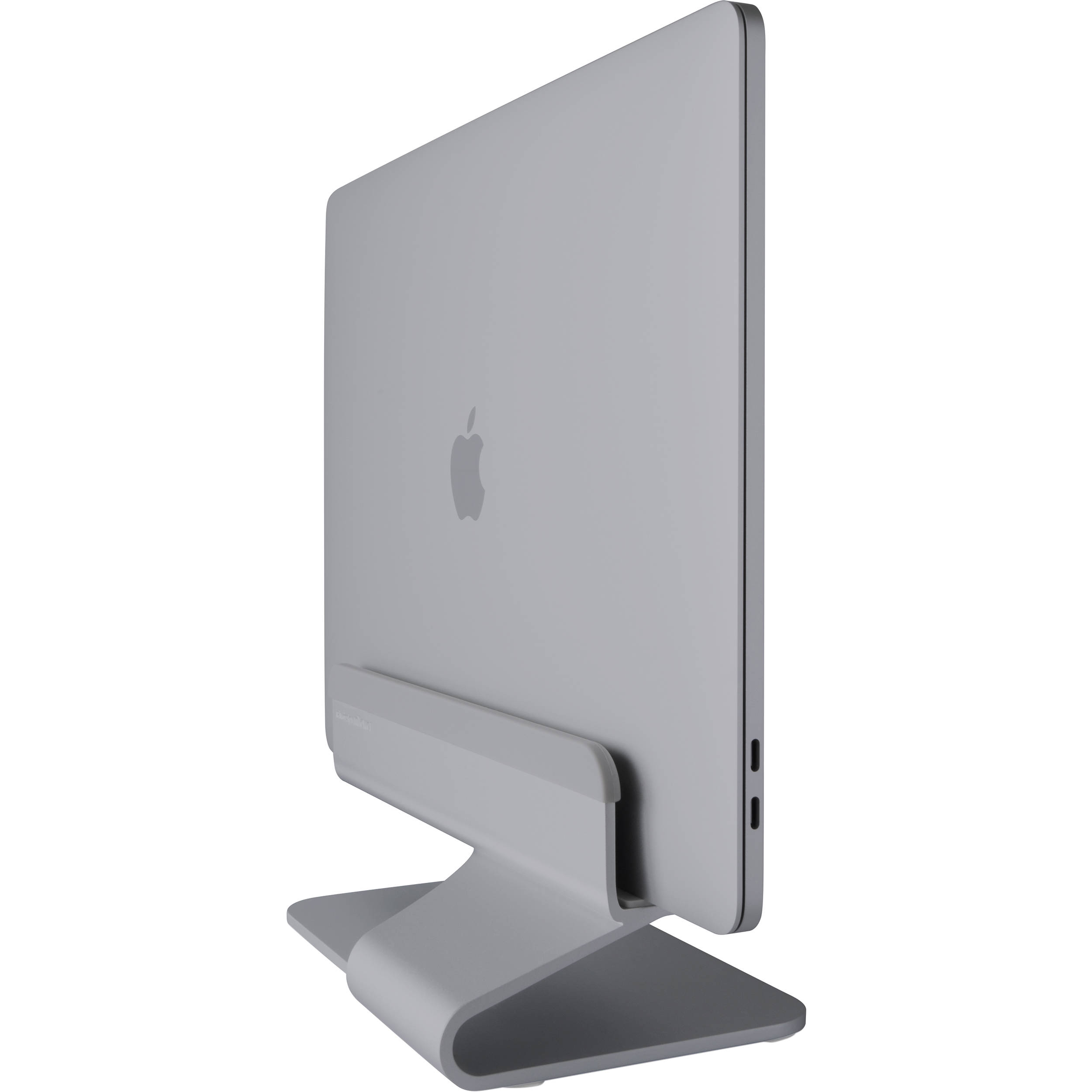 Rain Design mTower space grey vertical laptop stand for MacBook and PC — view 2