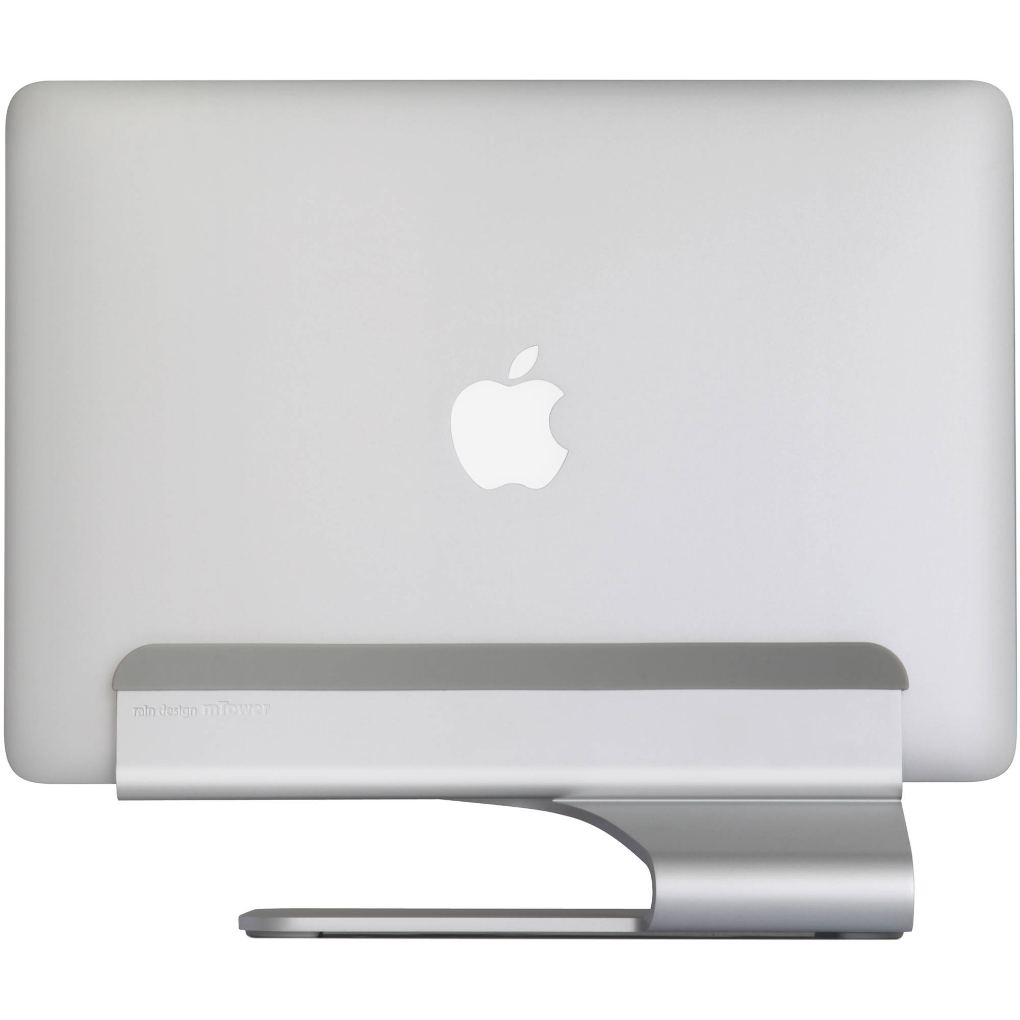 Rain Design mTower space grey vertical laptop stand for MacBook and PC — view 3