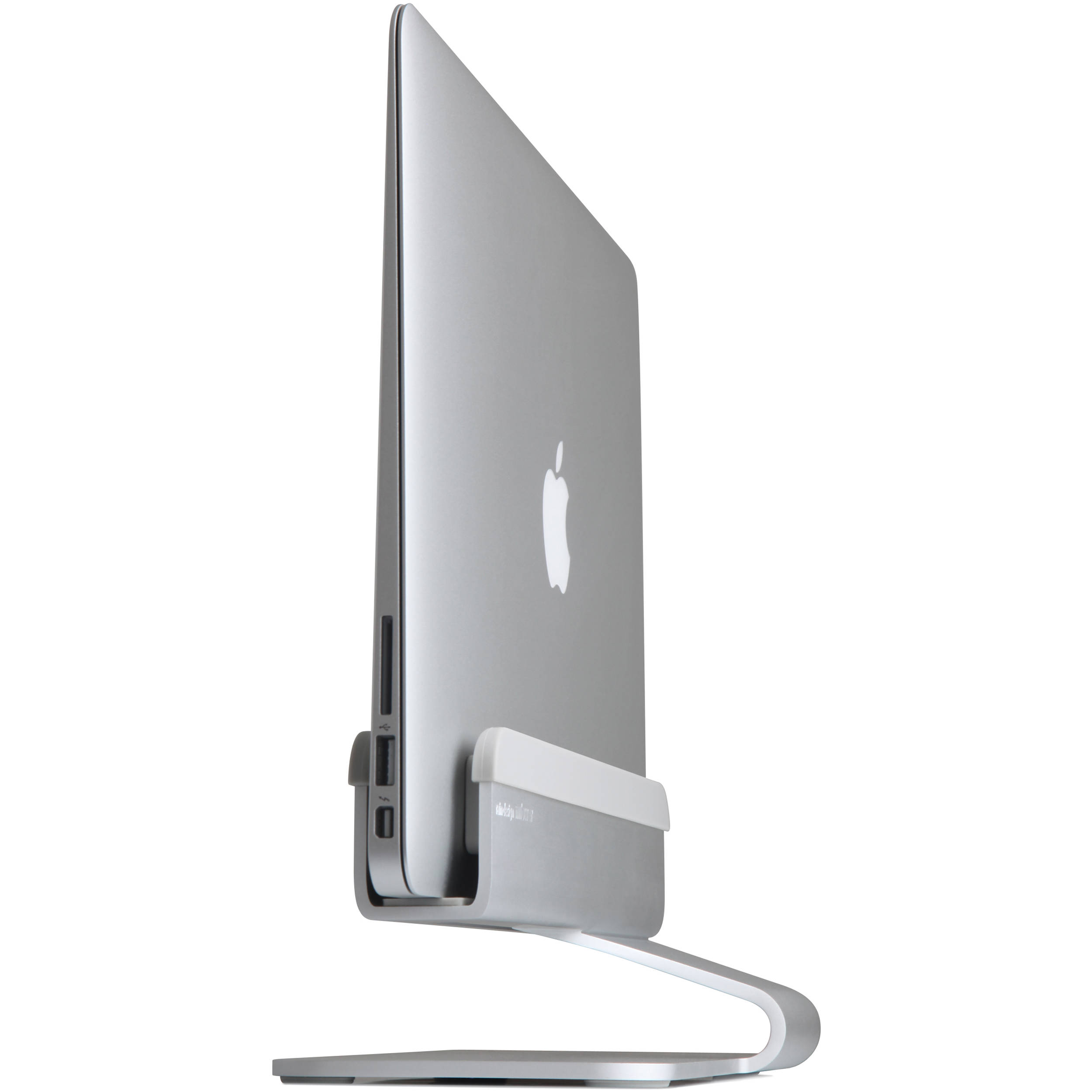 Rain Design mTower space grey vertical laptop stand for MacBook and PC — view 4