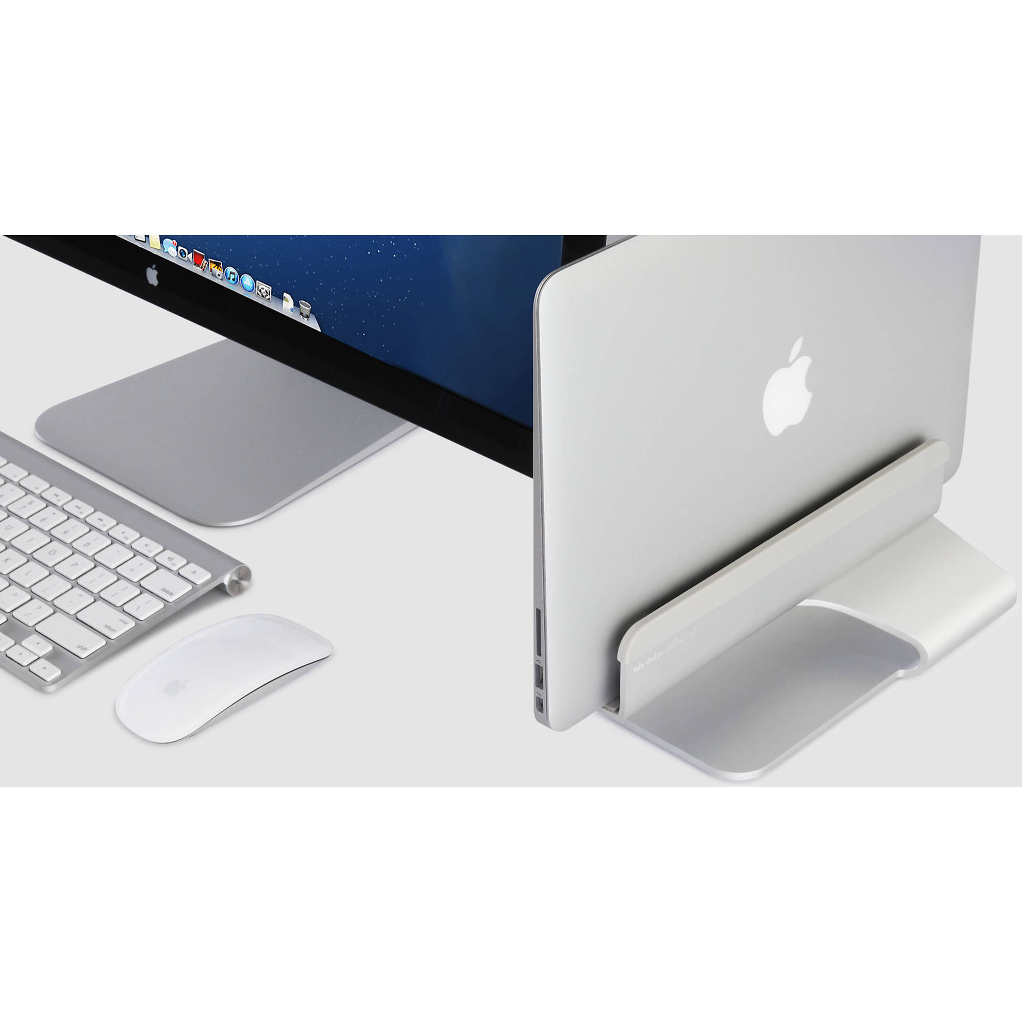 Rain Design mTower space grey vertical laptop stand for MacBook and PC — view 8