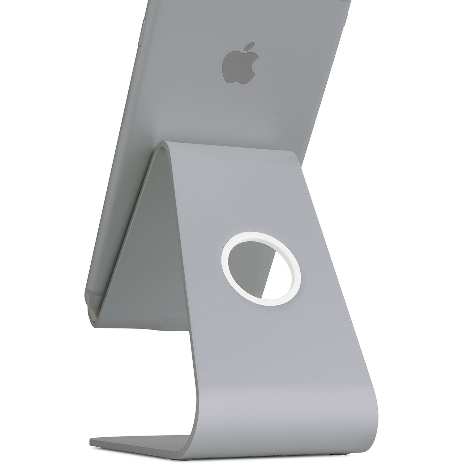 Rain Design mStand Mobile Space Grey desktop phone stand for iPhone and smartphones — view 3