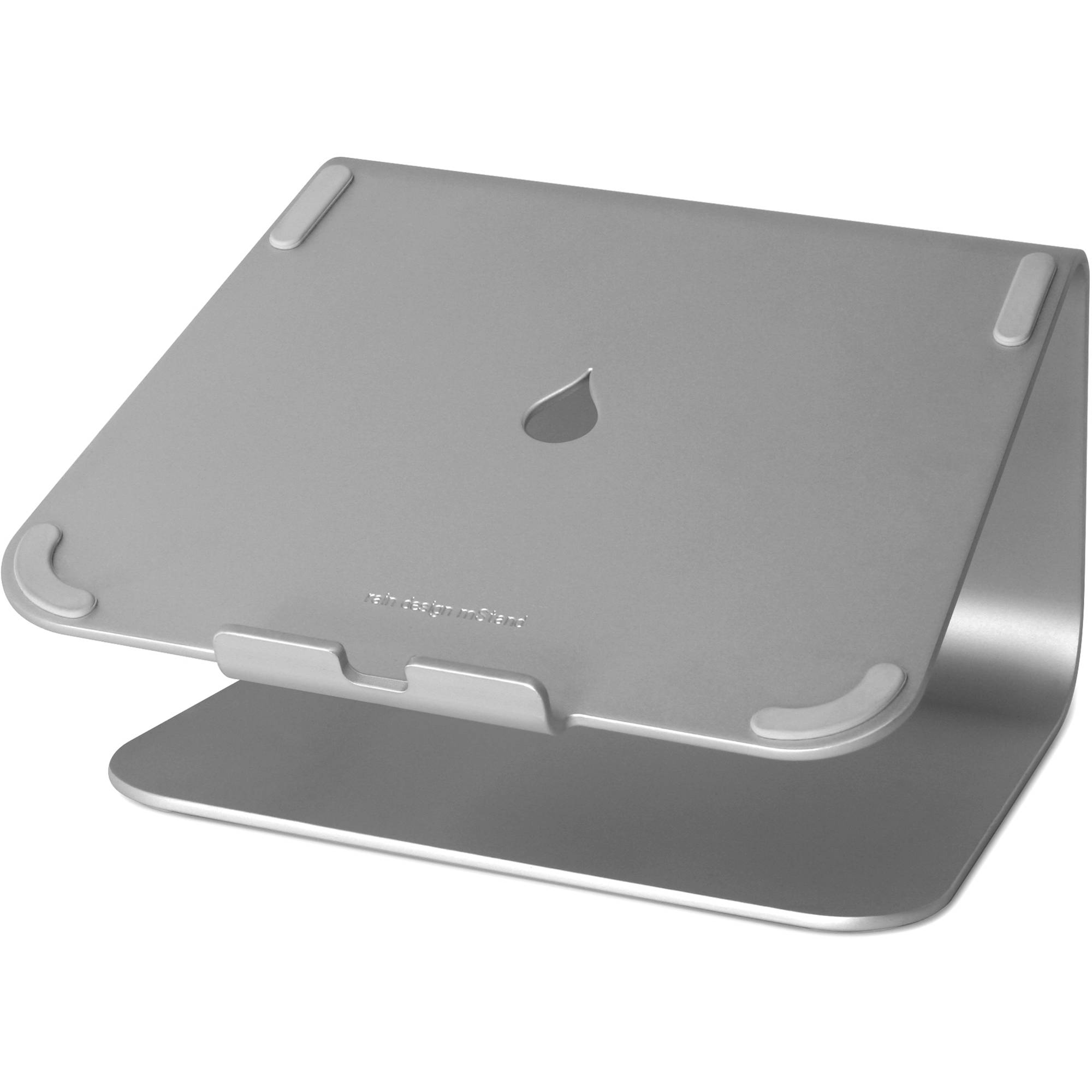 Rain Design mStand laptop stand in Space Grey, aluminum desktop riser for improved ergonomics — view 2