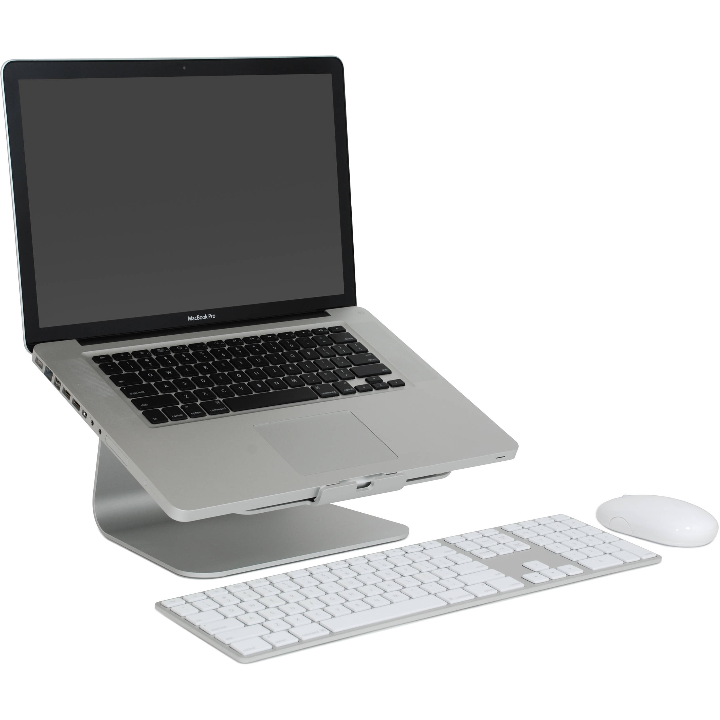 Rain Design mStand laptop stand in Space Grey, aluminum desktop riser for improved ergonomics — view 6
