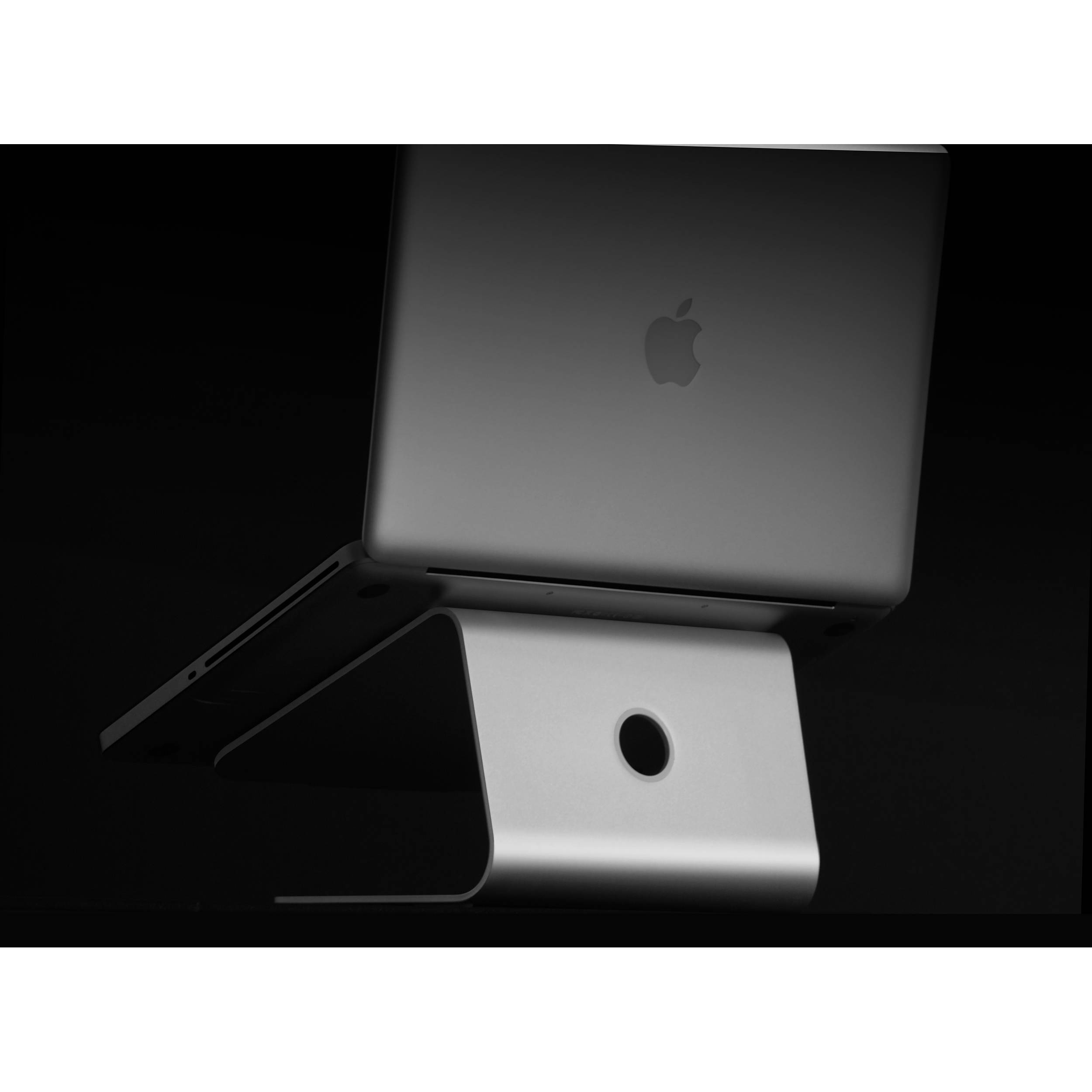 Rain Design mStand laptop stand in Space Grey, aluminum desktop riser for improved ergonomics — view 7
