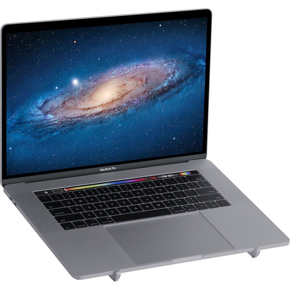 Rain Design mBar space grey lightweight laptop stand for MacBook and PC — view 2