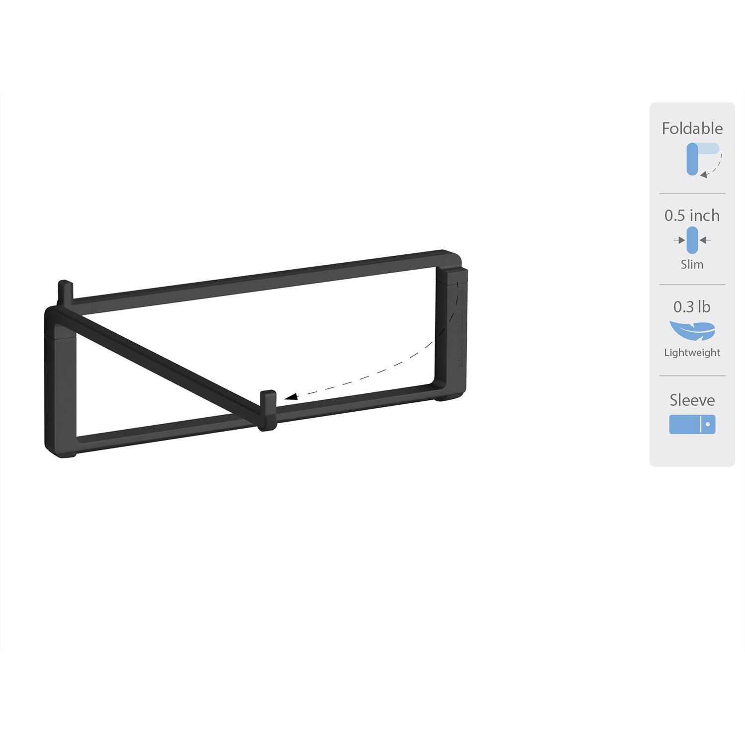 RAIN DESIGN RAIN DESIGN MBAR PRO FOLDABLE LAPTOP STAND - BLACK TAKE IT EASY. — view 3