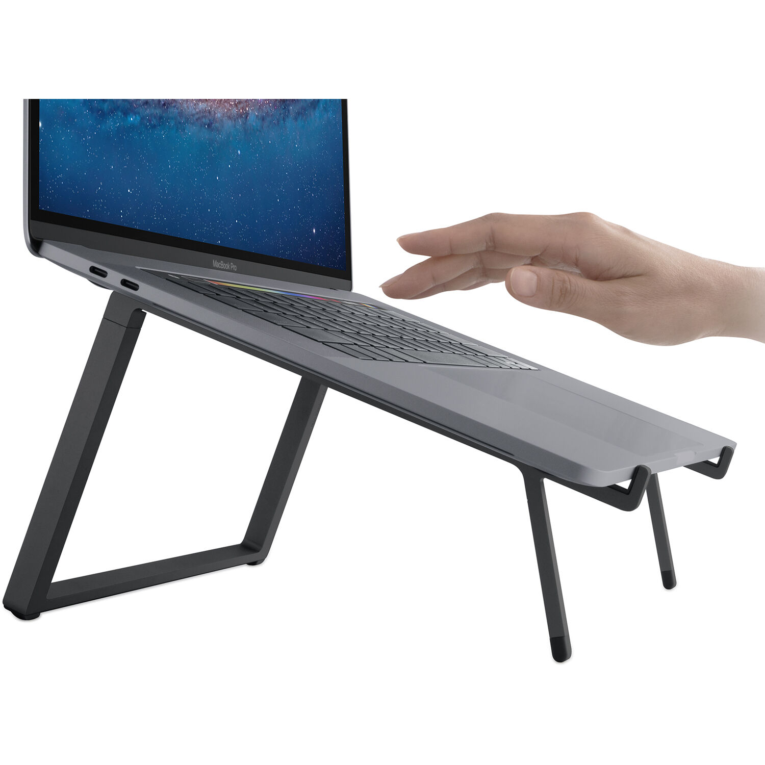 Black Rain Design mBar Pro+ Plus foldable laptop stand for ergonomic desk setups — view 7