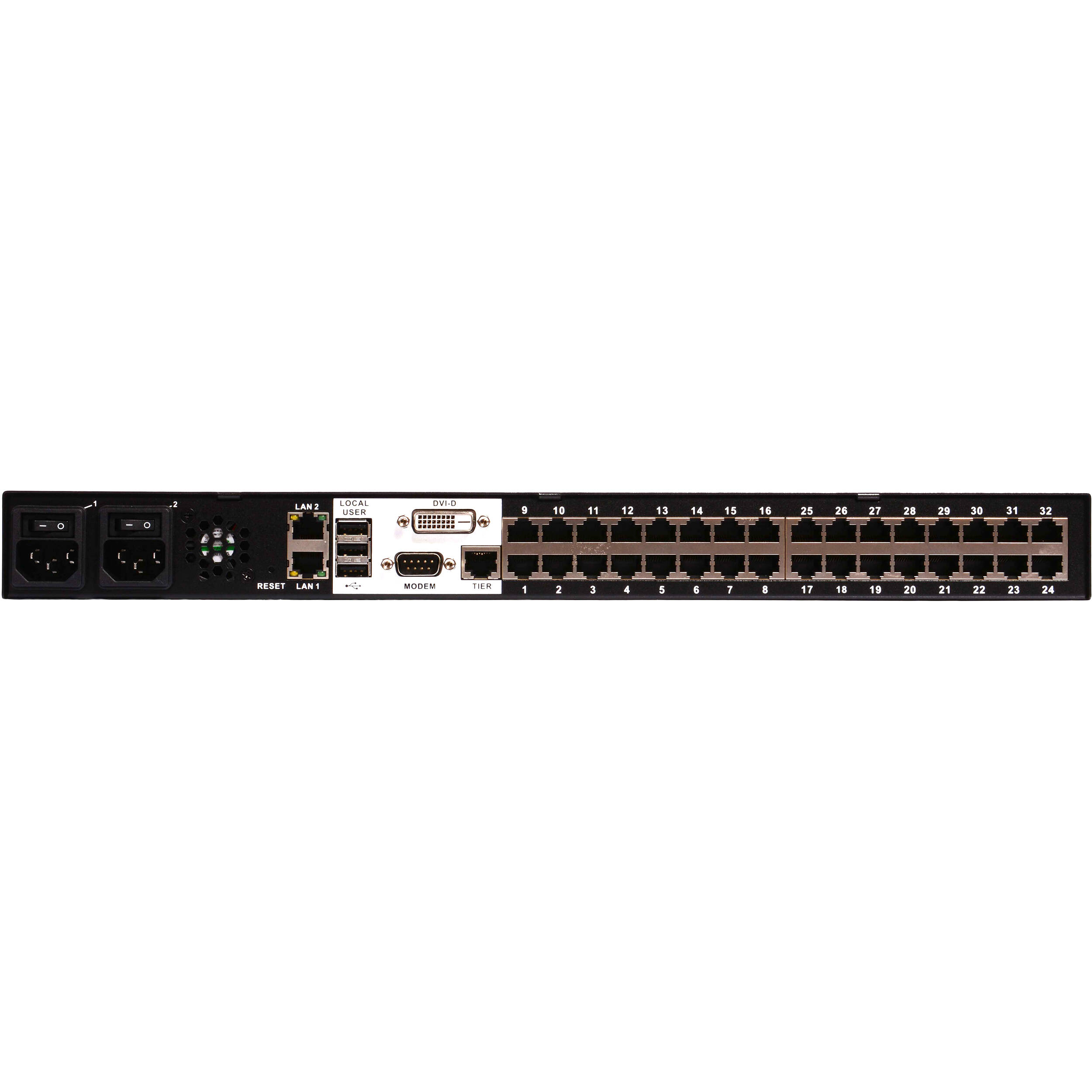 Raritan Dominion KX III DKX3-432 32-port 4-user KVM switch for enterprise server management — view 2