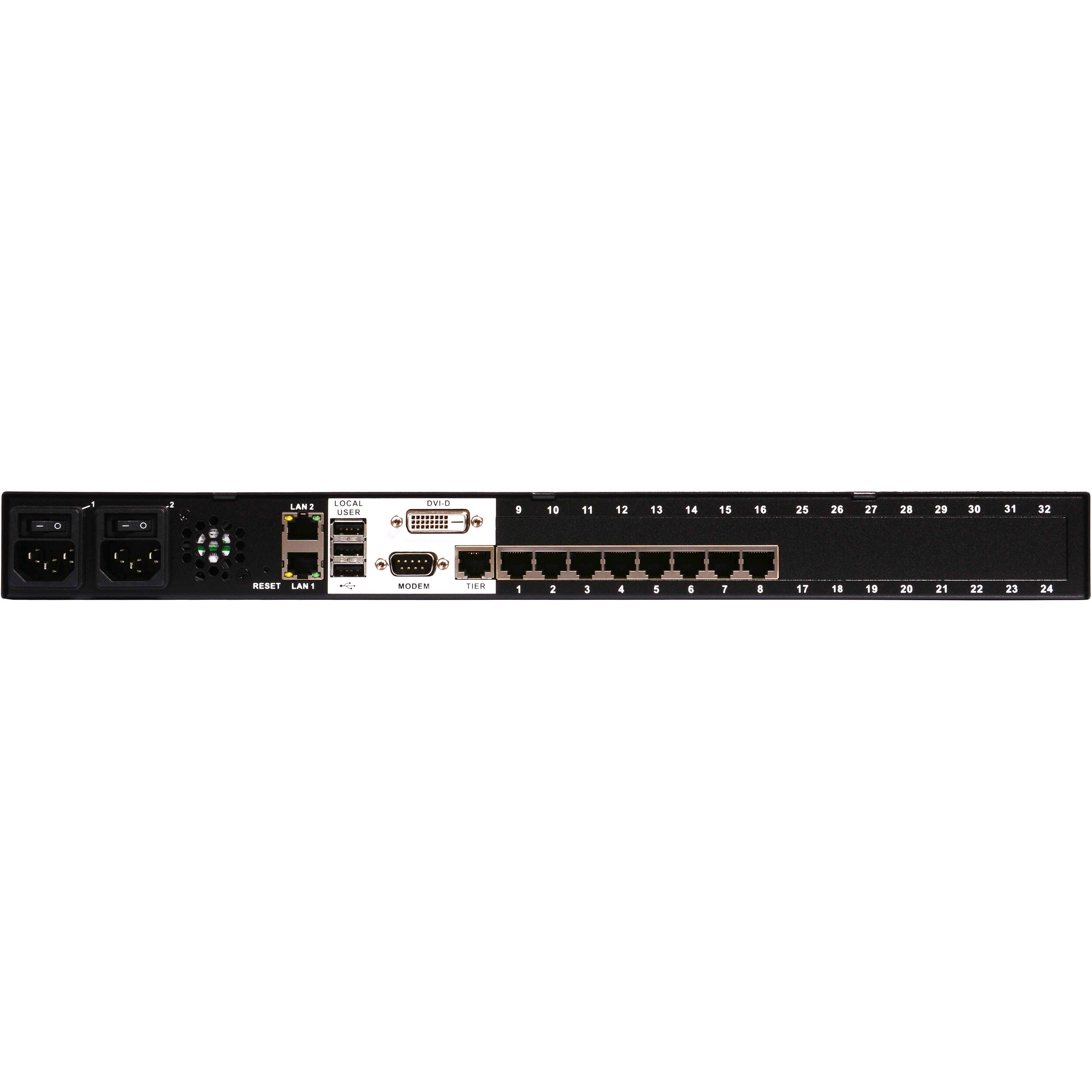 Raritan Dominion KX III DKX3-808 8-port 8-user IP KVM switch for enterprise server management — view 2