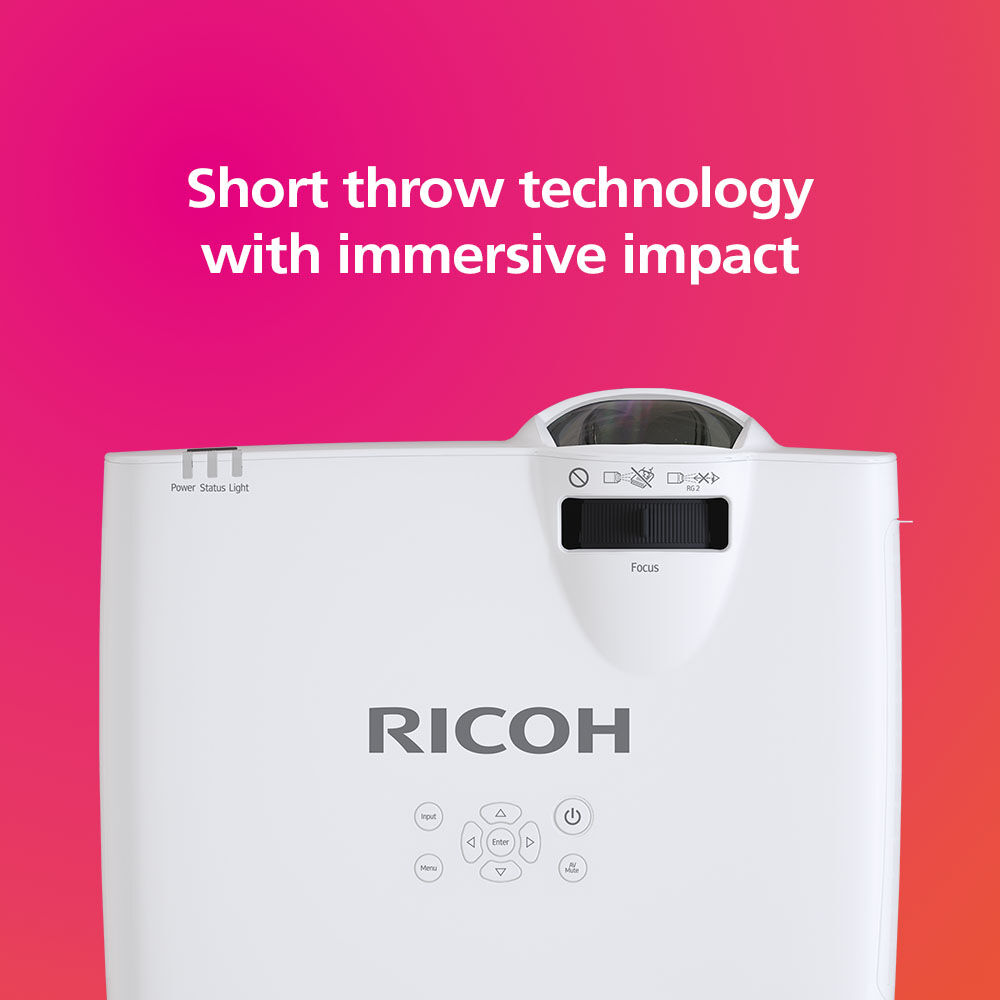 Ricoh PJ WUL5A40ST short-throw laser projector for compact rooms — view 10