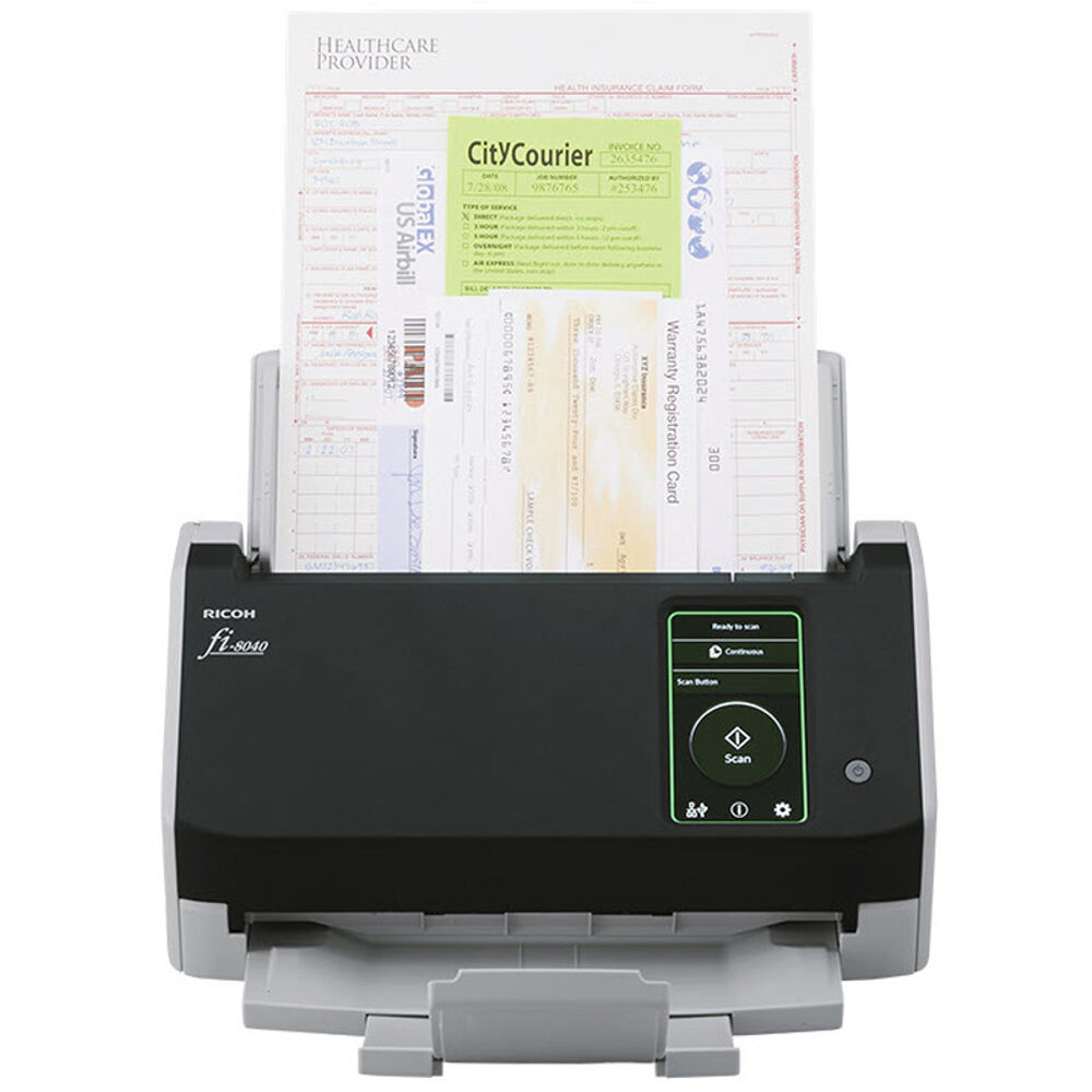 Ricoh fi-8040 Premium Bundle desktop sheetfed scanner for workgroup document capture — view 2