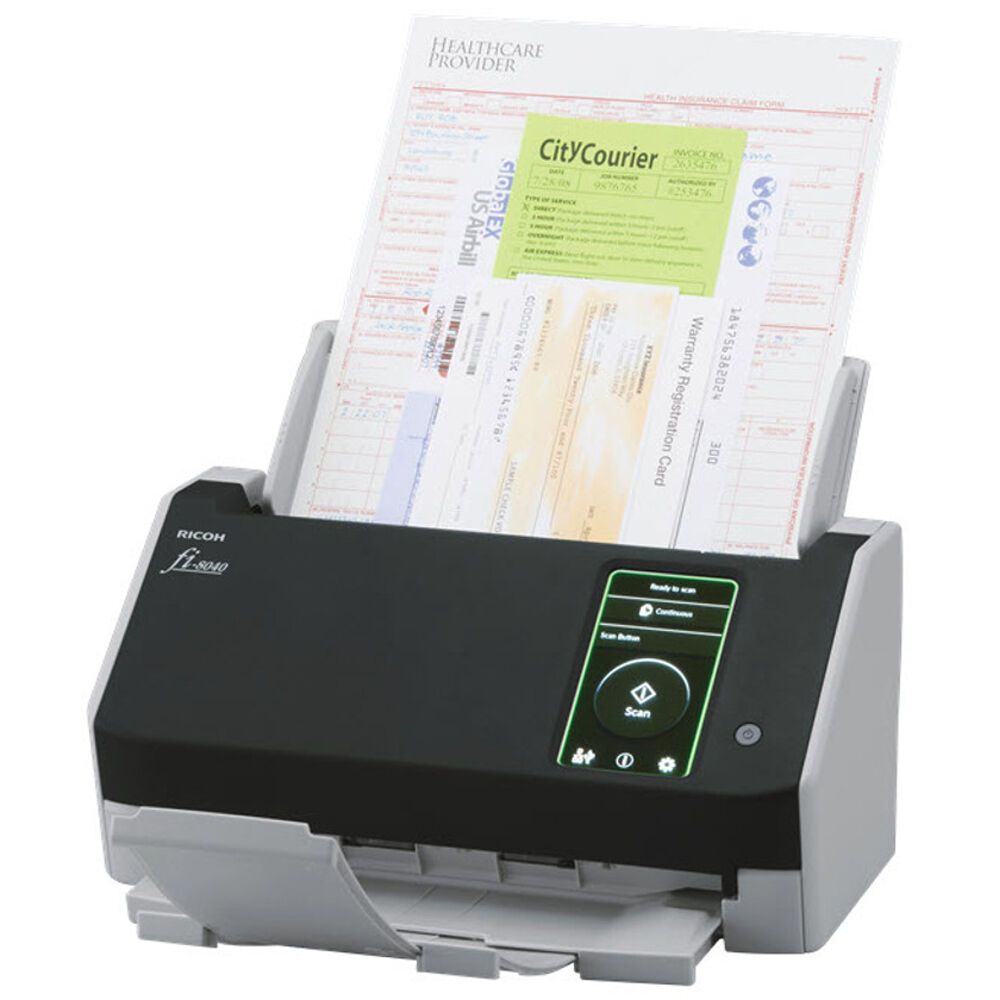 Ricoh fi-8040 Premium Bundle desktop sheetfed scanner for workgroup document capture — view 3