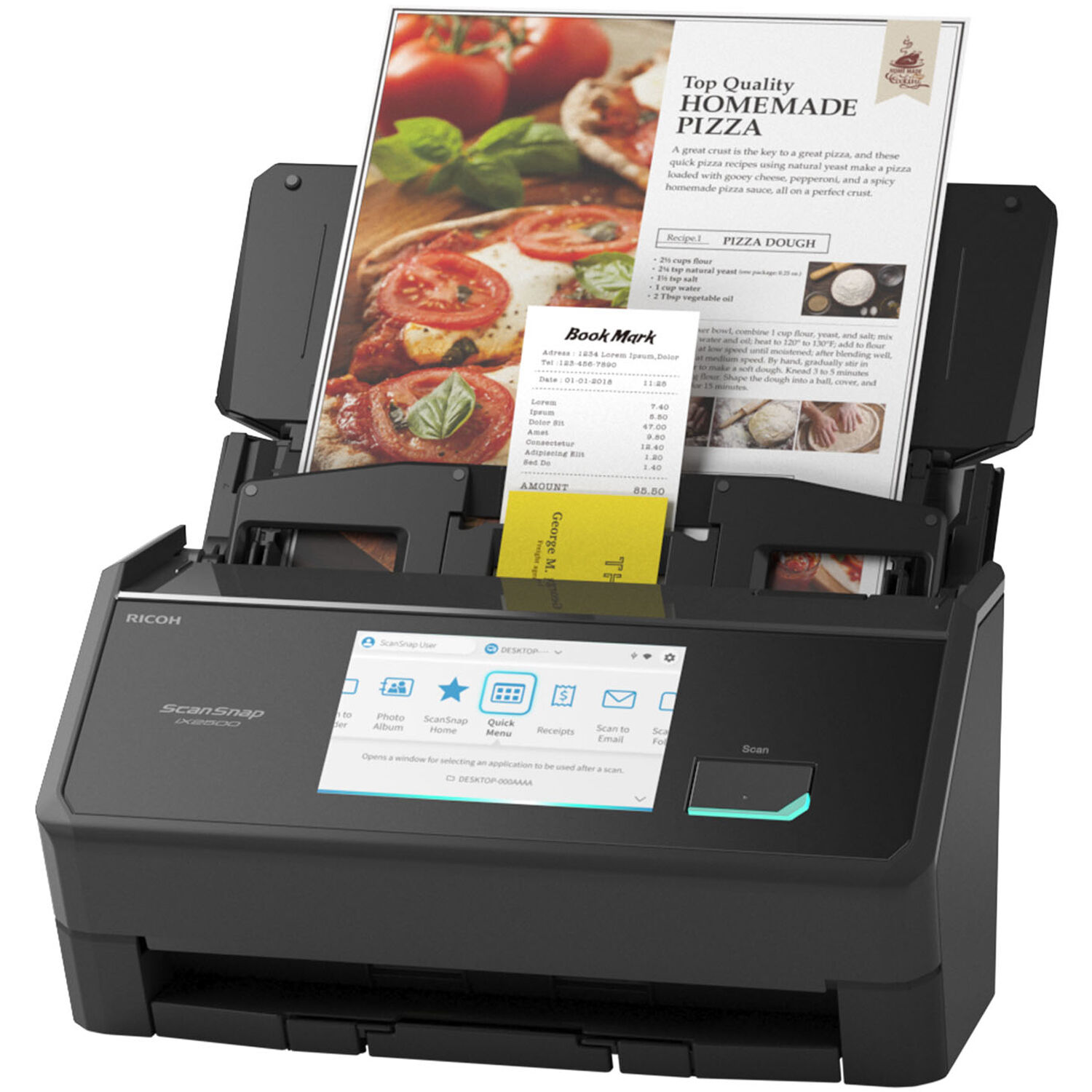 Ricoh ScanSnap iX2500 Premium Bundle Black 4-year depot support service — view 4