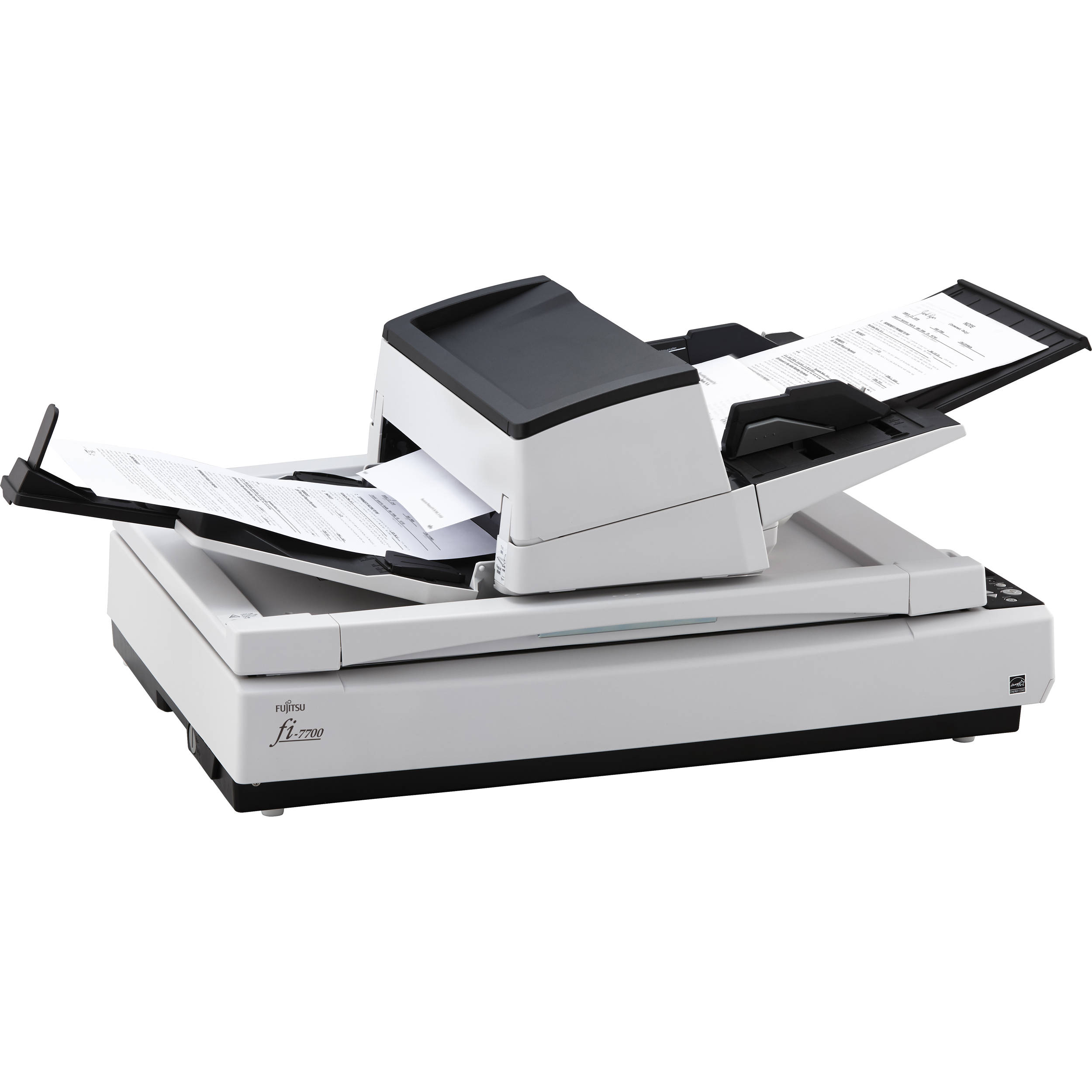 Ricoh fi-7700 production flatbed scanner with 12 x 17 inch scan area and 100 ppm speed — view 2
