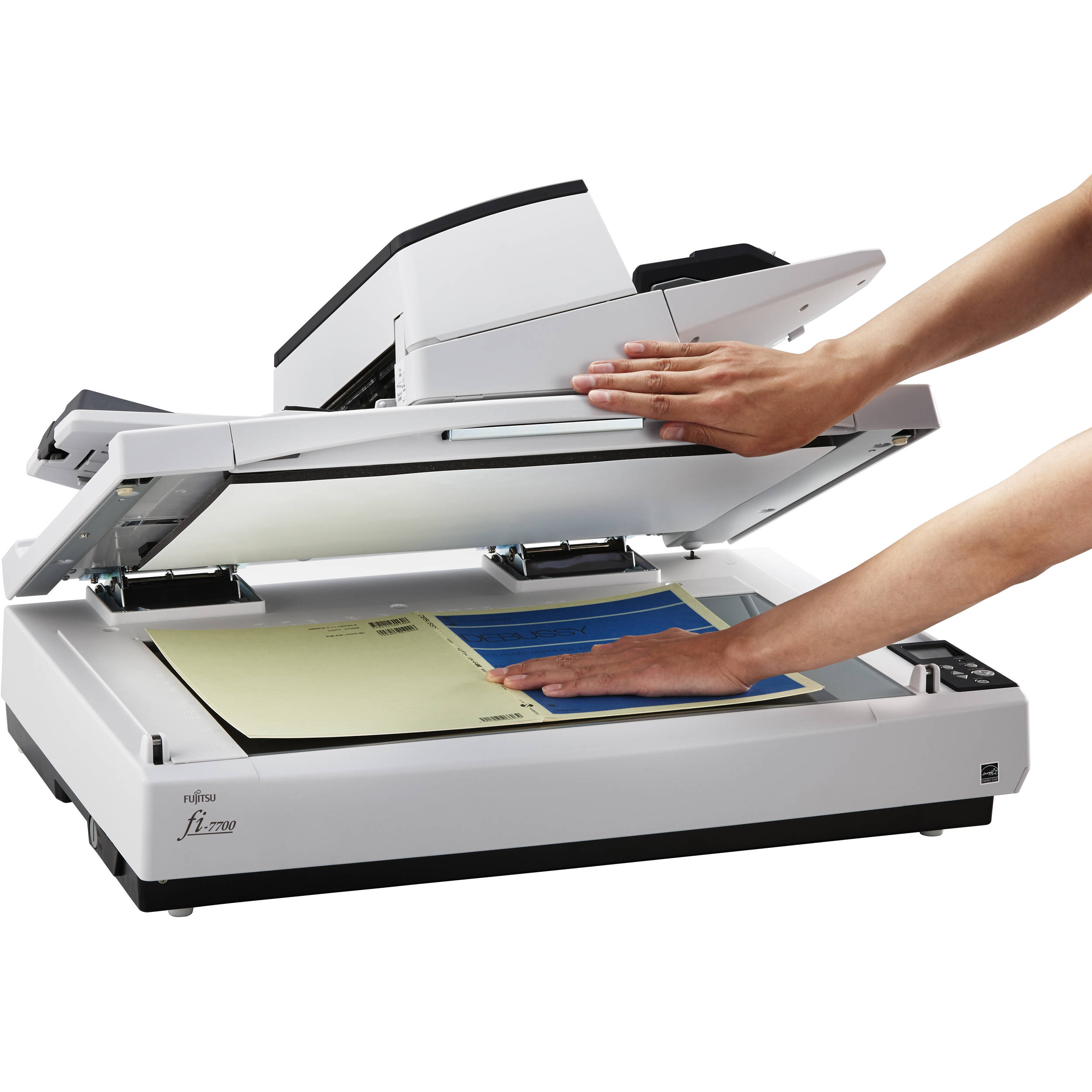 Ricoh fi-7700 production flatbed scanner with 12 x 17 inch scan area and 100 ppm speed — view 3