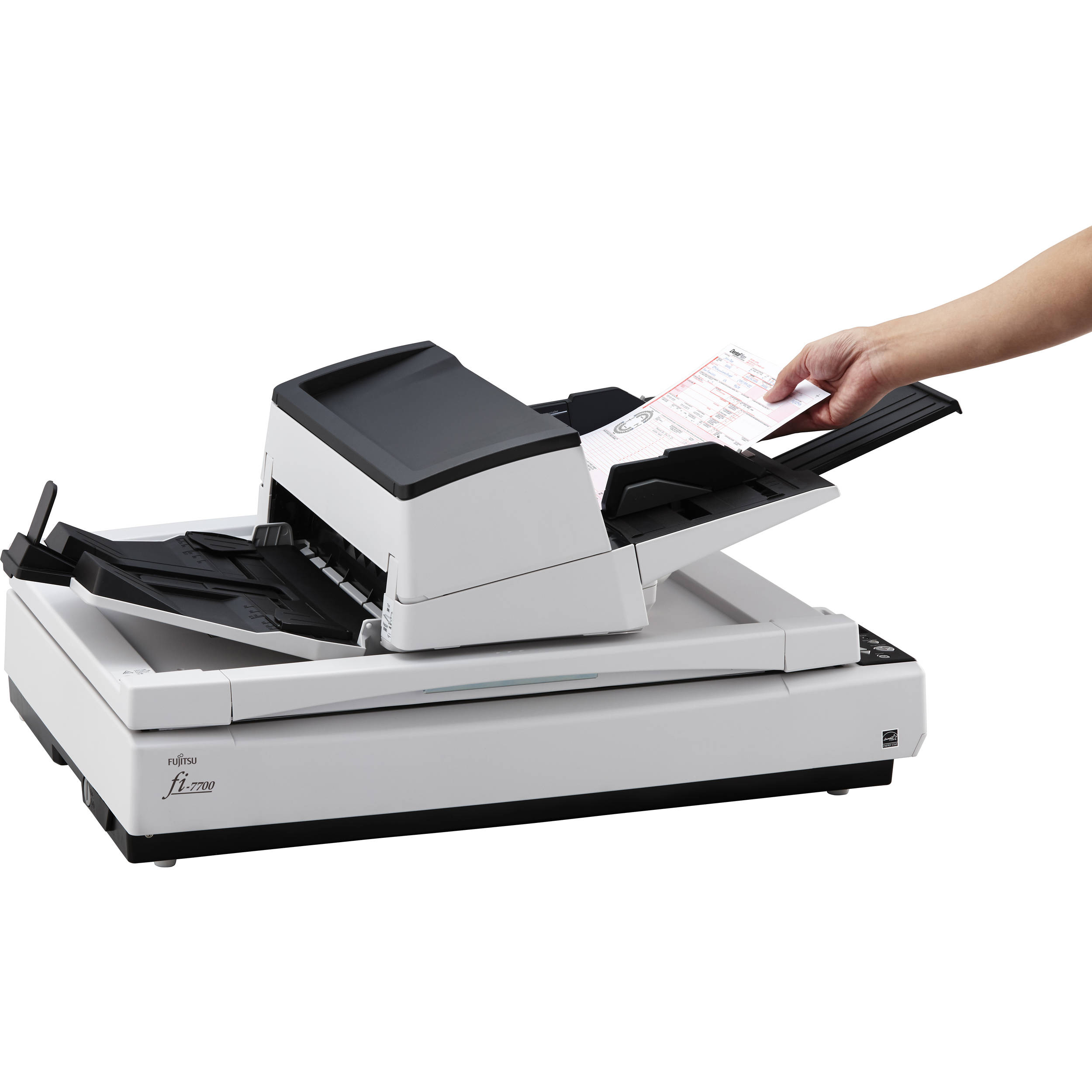 Ricoh fi-7700 production flatbed scanner with 12 x 17 inch scan area and 100 ppm speed — view 4