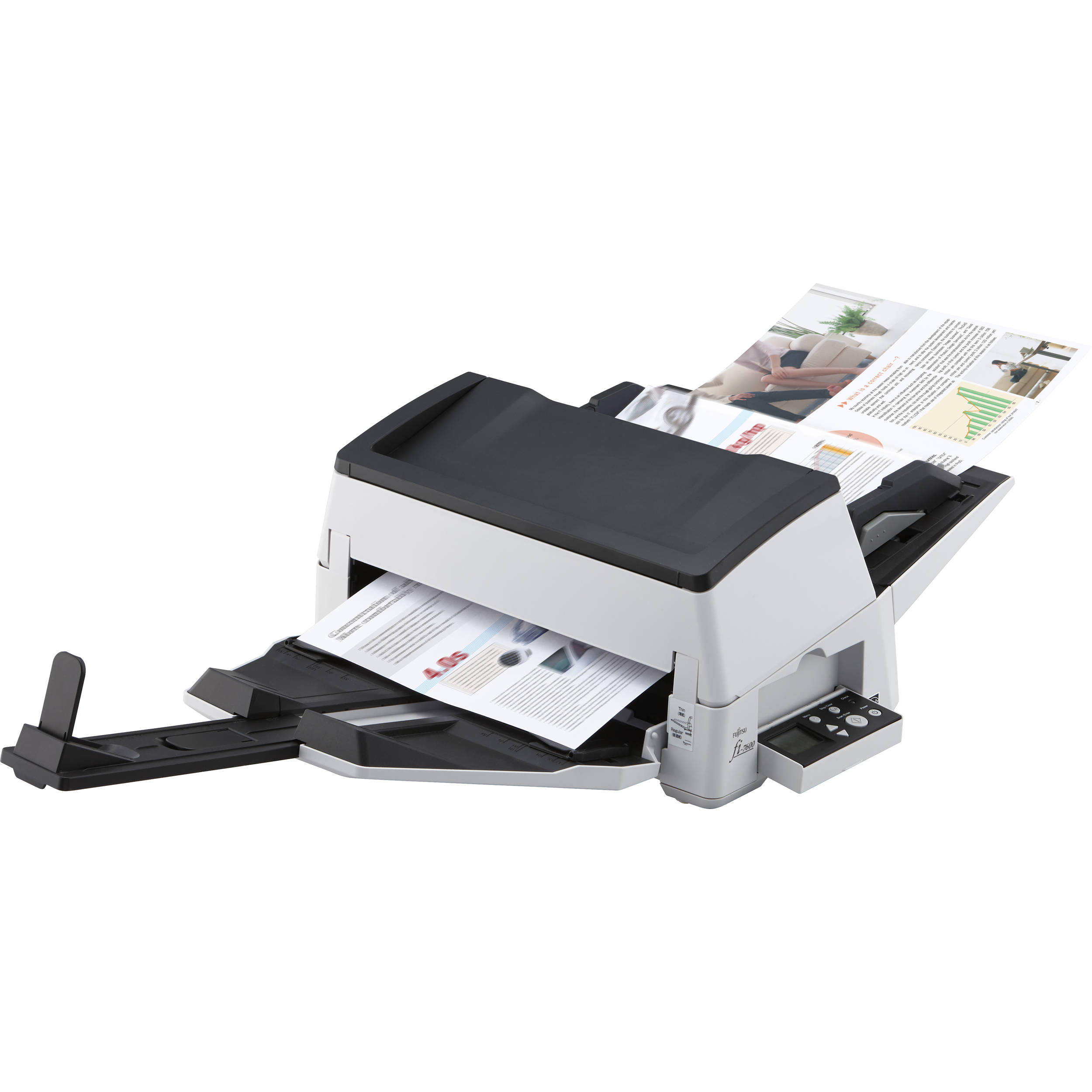 Ricoh fi-7600 sheet-fed document scanner for high-volume enterprise scanning — view 2