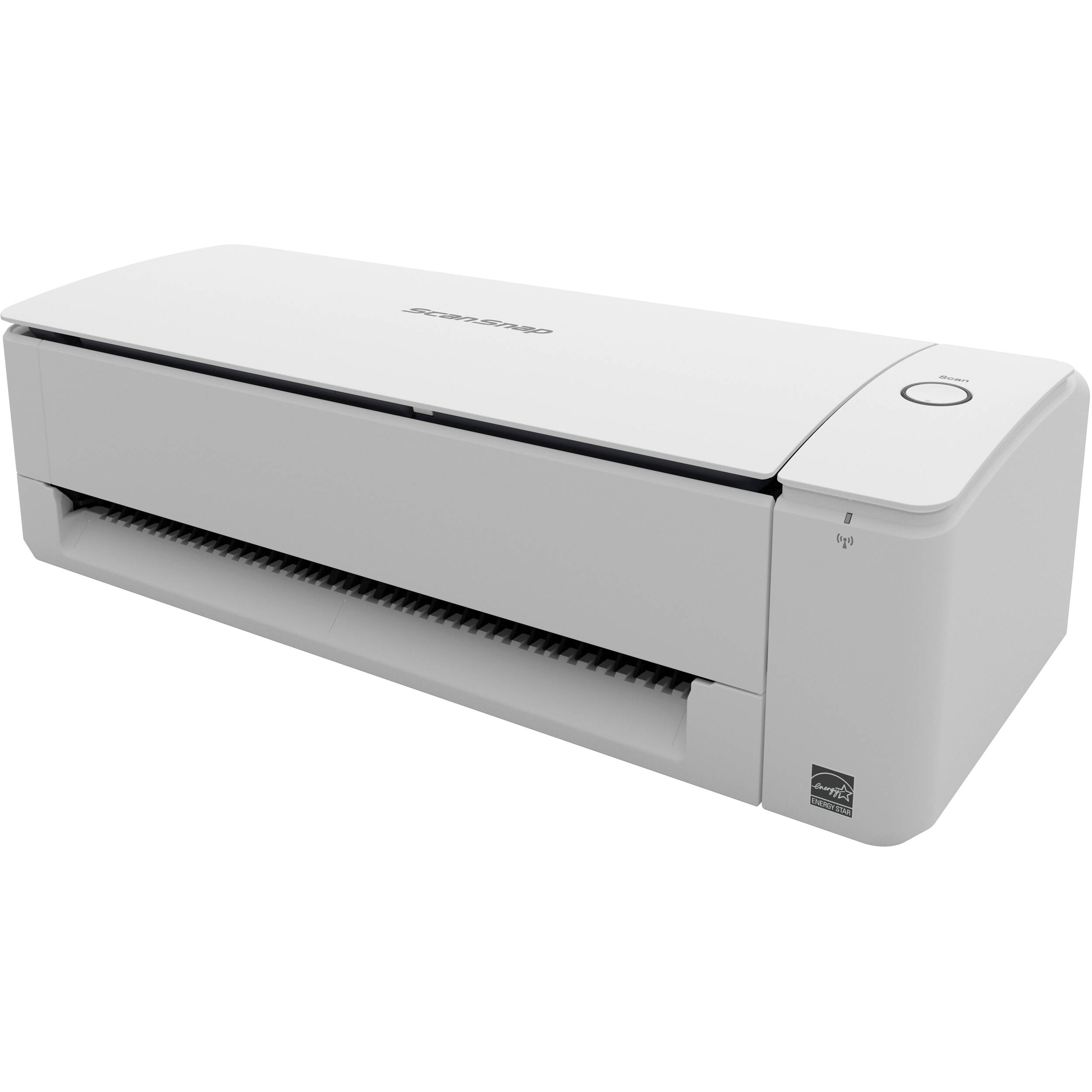 White RICOH ScanSnap iX1300 compact sheetfed document scanner with duplex scanning — view 2