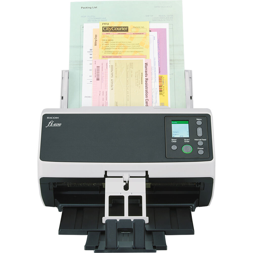 RICOH fi-8190 sheetfed document scanner with duplex scanning and USB connectivity — view 4