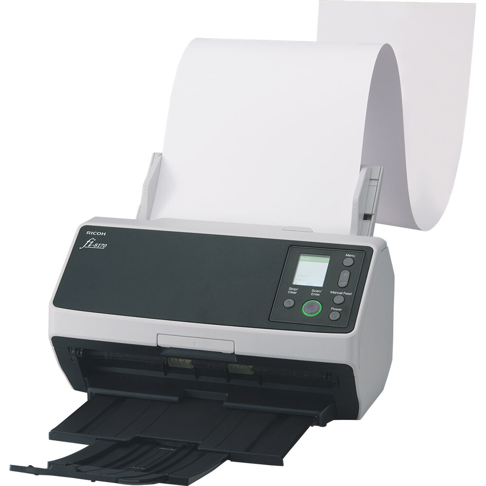 Ricoh fi-8170 color sheetfed image scanner for office document capture — view 4