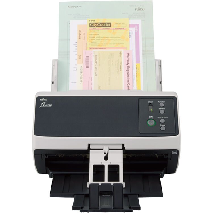 Ricoh fi-8150 desktop duplex sheet-fed document scanner with 100-sheet ADF — view 2