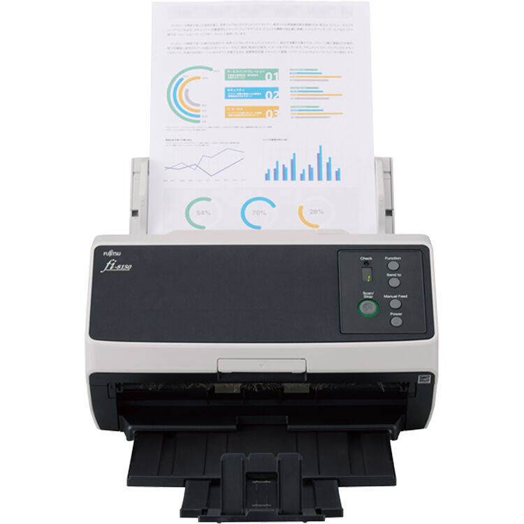 Ricoh fi-8150 desktop duplex sheet-fed document scanner with 100-sheet ADF — view 3