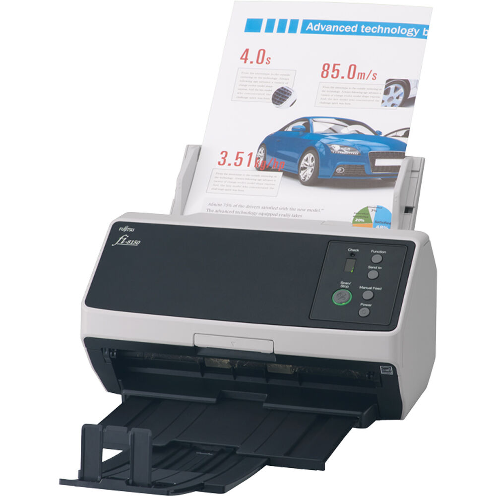 Ricoh fi-8150 desktop duplex sheet-fed document scanner with 100-sheet ADF — view 4